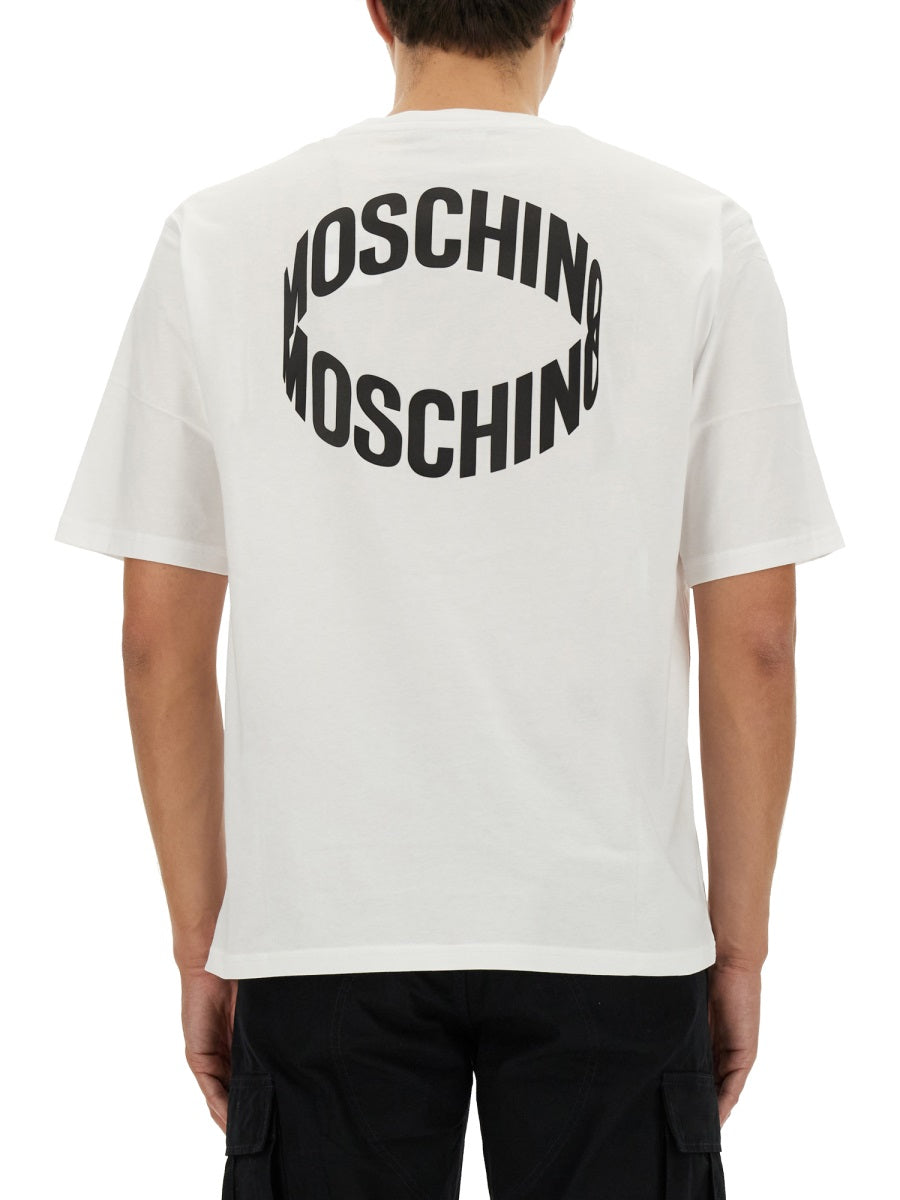MOSCHINO COUTURE Regular Fit Logo T-Shirt - Size 48 IT