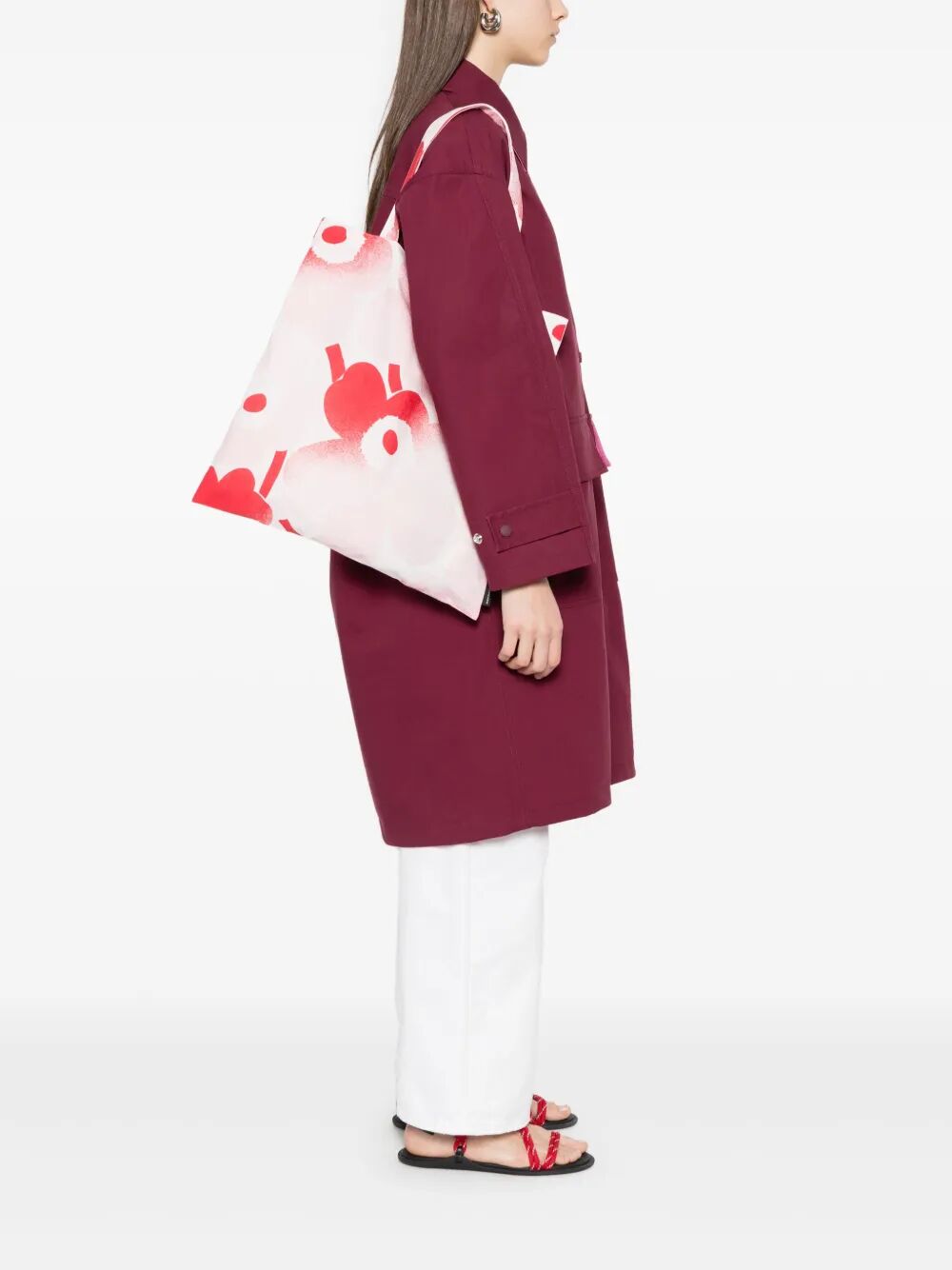 MARIMEKKO Floral Pattern Handbag 44X43 CM