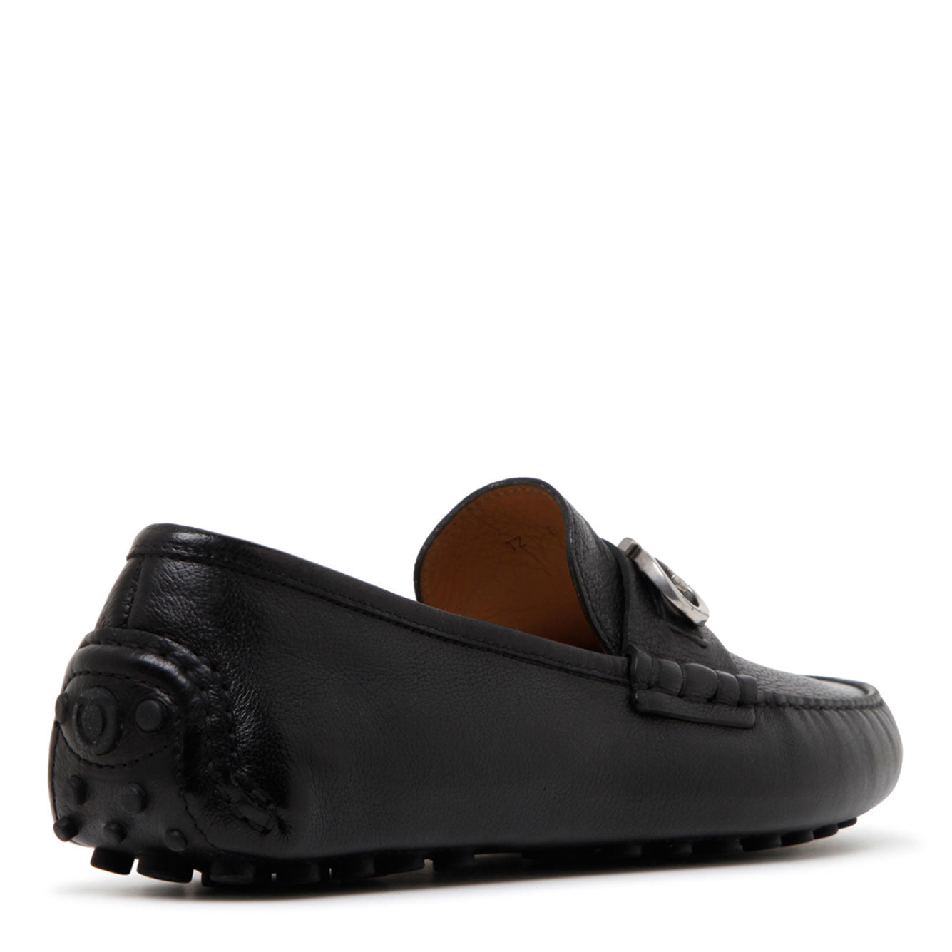 Ferragamo Stylish Leather Flat Shoes for Men