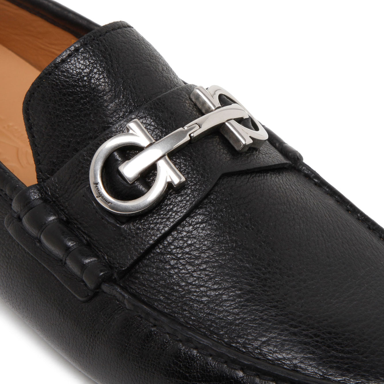 Ferragamo Stylish Leather Flat Shoes for Men