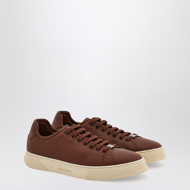 Ferragamo Men's Low-Top Leather Sneakers