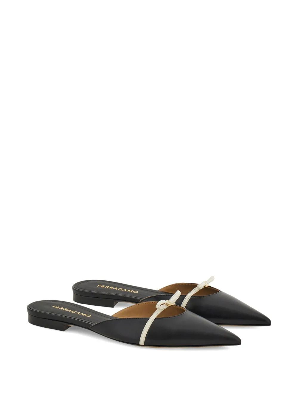 Ferragamo Giulye Flat with Elegant Bow - SS25 Collection