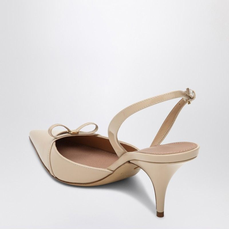 Ferragamo Powdery Slingback Pumps with Mini Bow