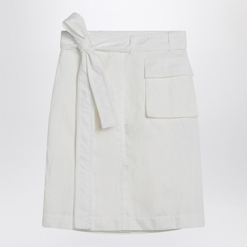Ferragamo Wrap Mini Skirt in Cotton Blend