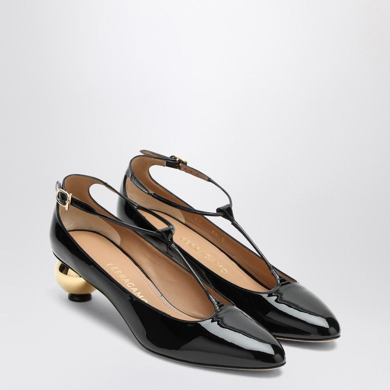 Ferragamo T-Strap High Heel Décolletage