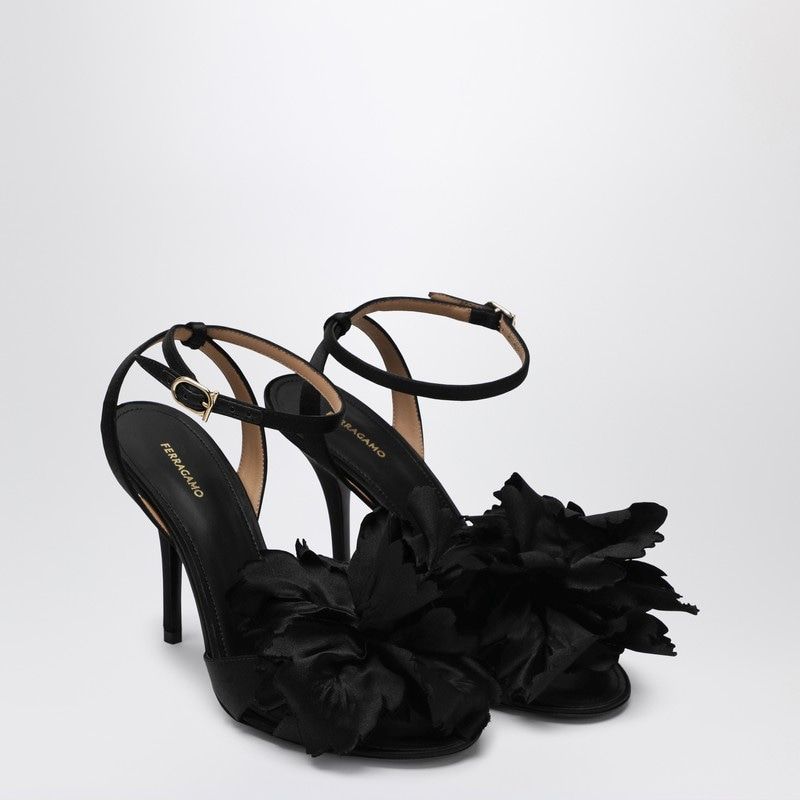 Ferragamo High Stiletto Heel Flower Sandals
