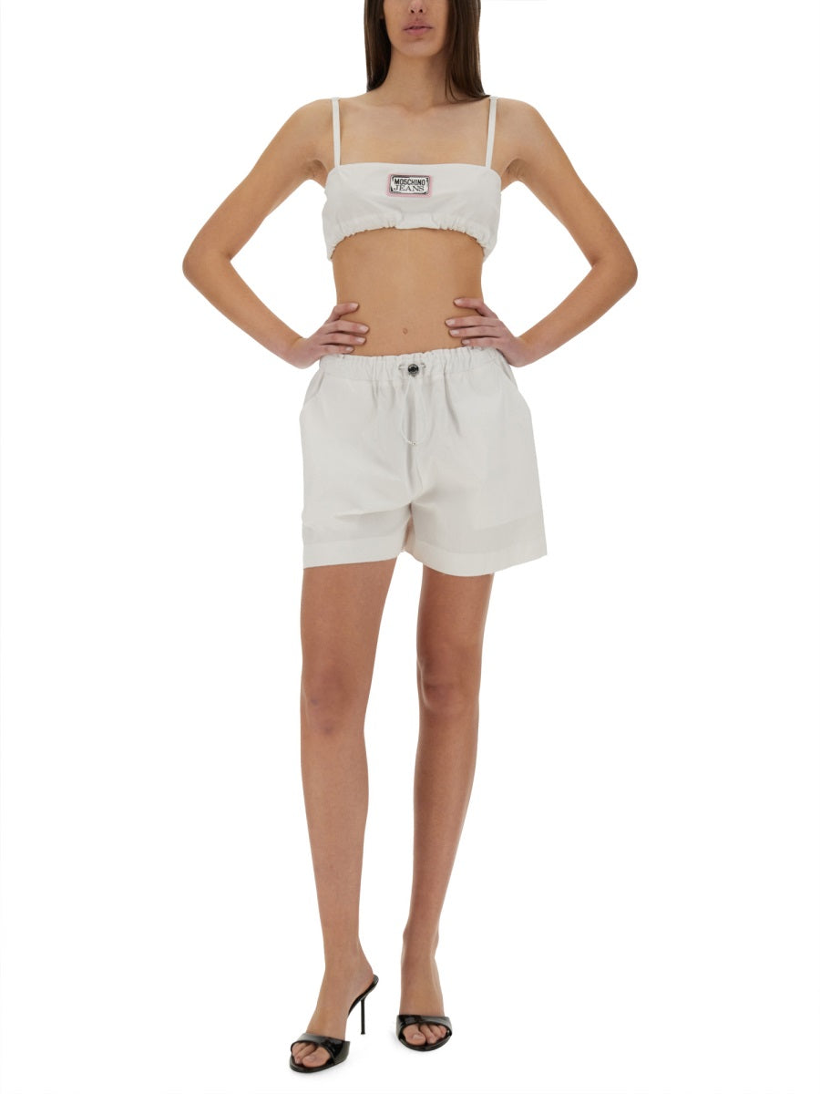 MOSCHINO JEANS Cotton Bandeau Top - Size 38 IT