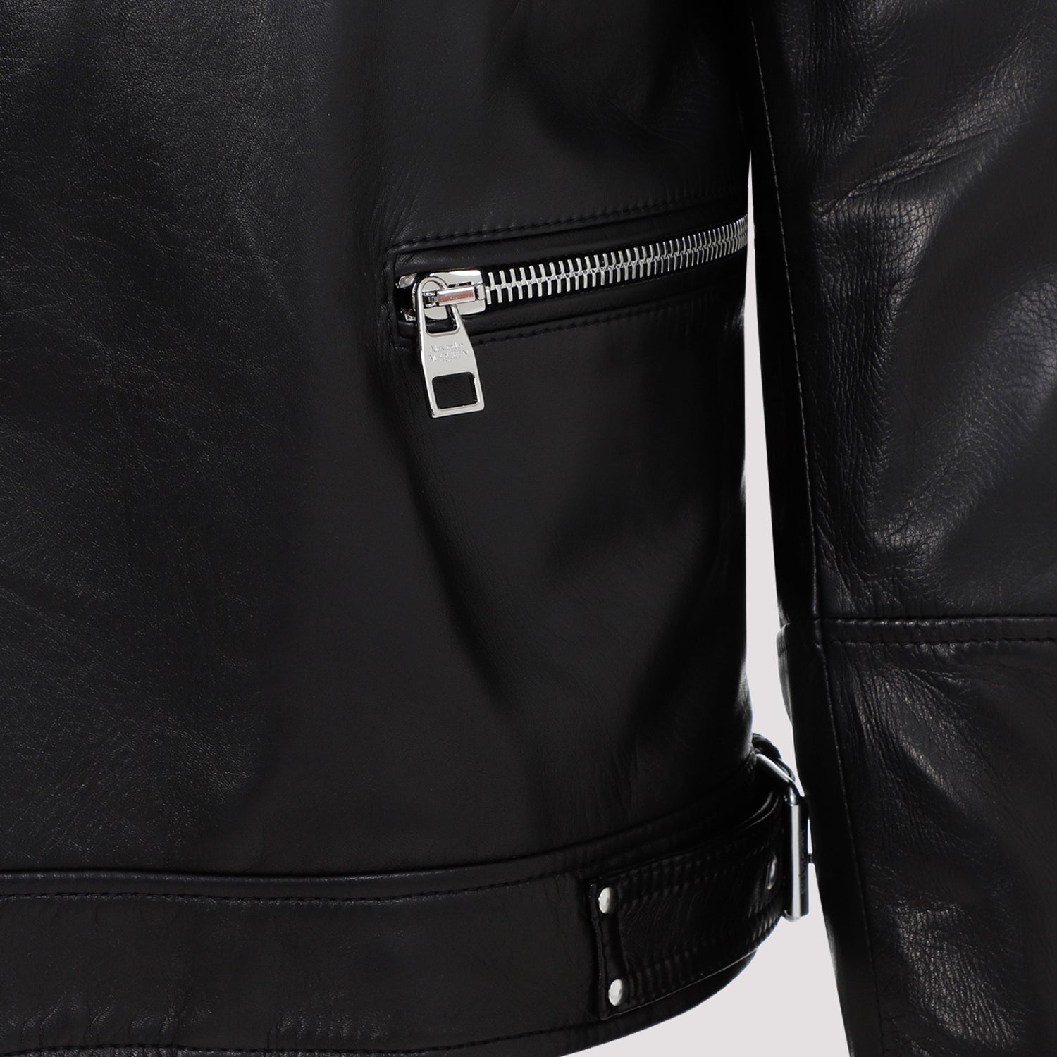 ALEXANDER MCQUEEN Men's Leather Biker Jacket