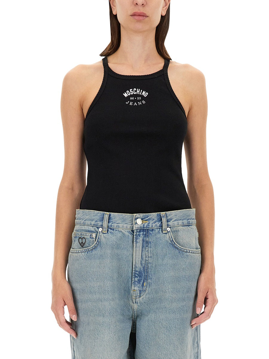MOSCHINO JEANS Logo Tank Top for Women - Size S