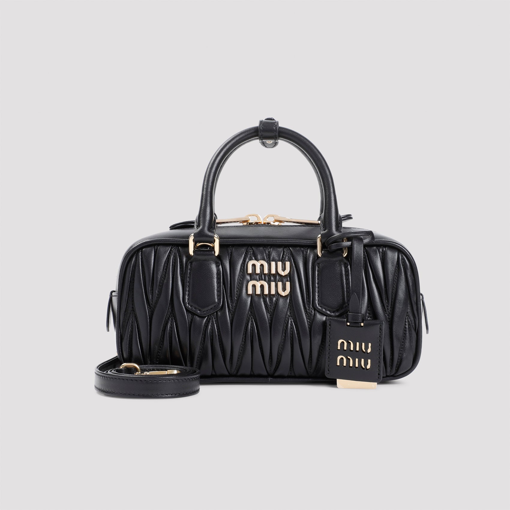 MIU MIU Lamb Leather Handbag - Mini Size (W:24cm H:10cm D:8cm)