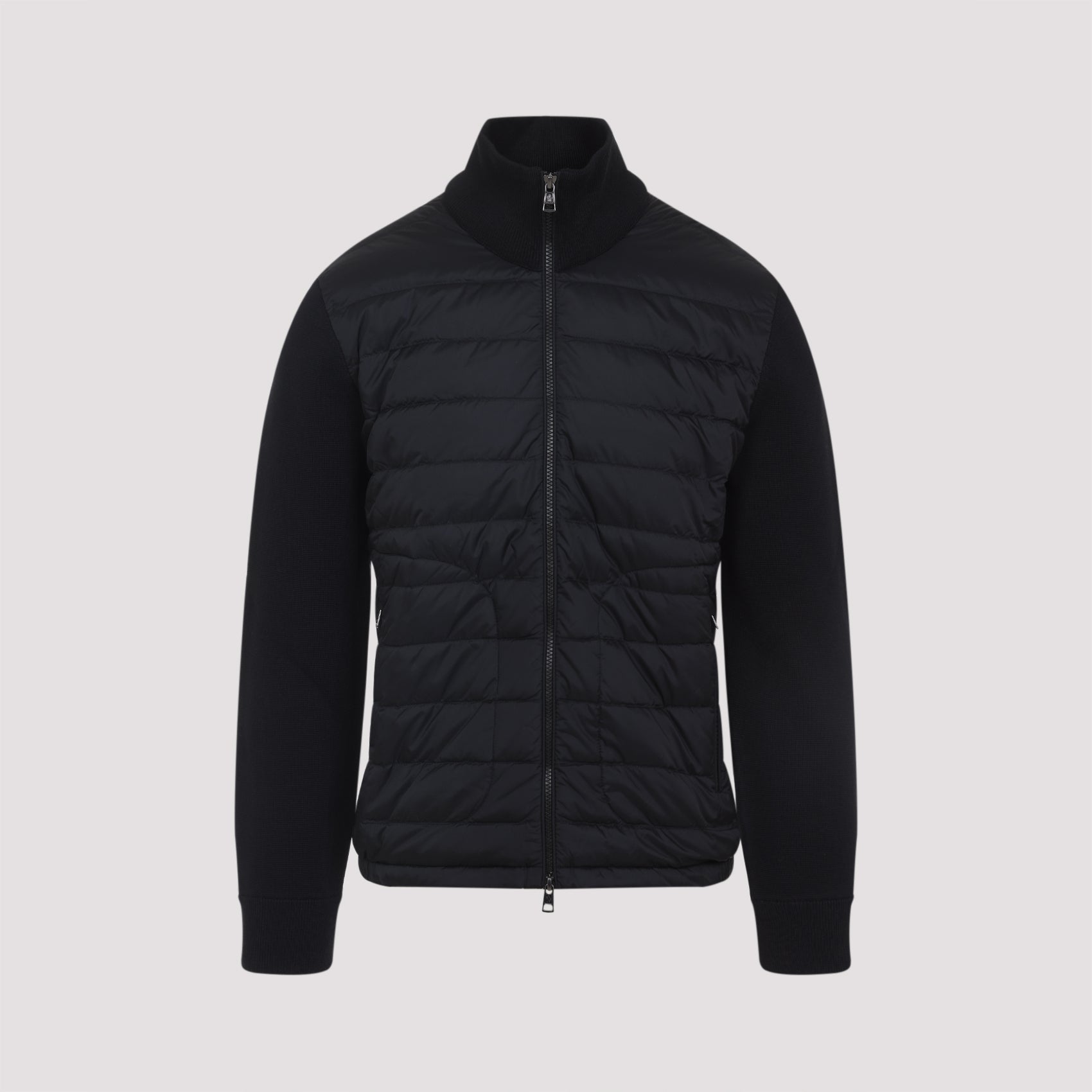 MONCLER Wool Blend Cardigan Tricot Jacket for Men - Winter Collection