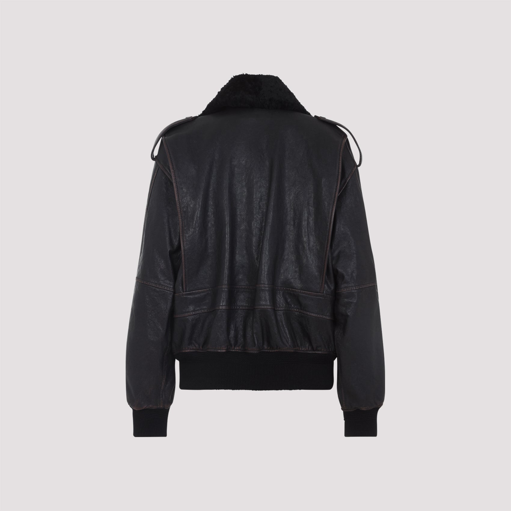 SAINT LAURENT Lamb Leather Jacket for Men - FW25 Collection