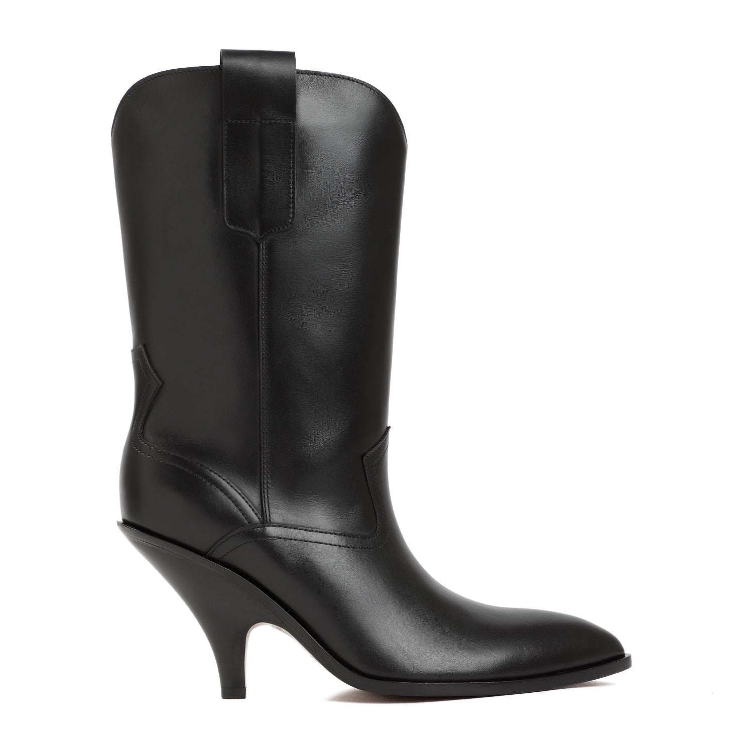 BALLY Lavyn Leather Boots with 9.5cm Heel Height