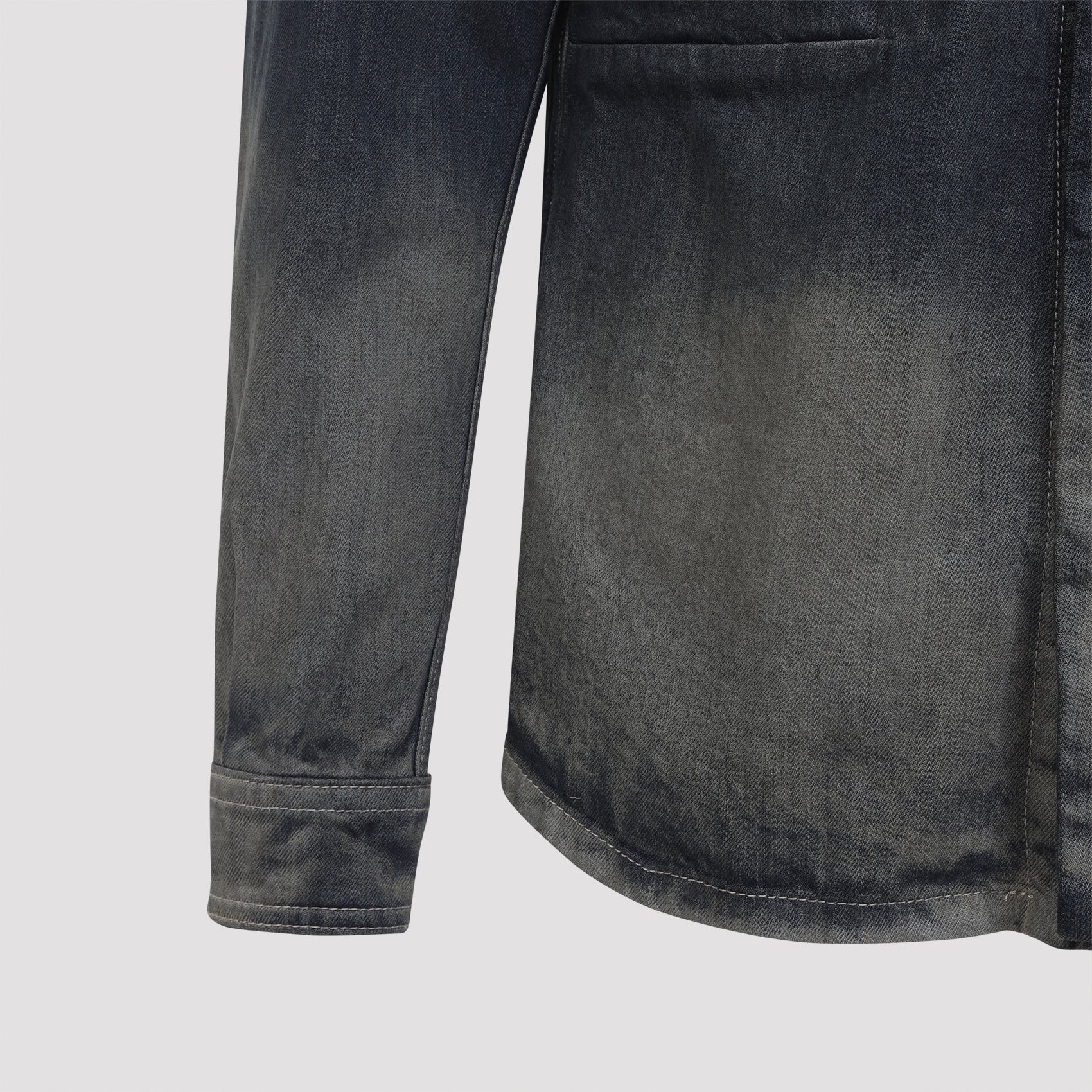 RICK OWENS Men's Fog Pocket Outershirt