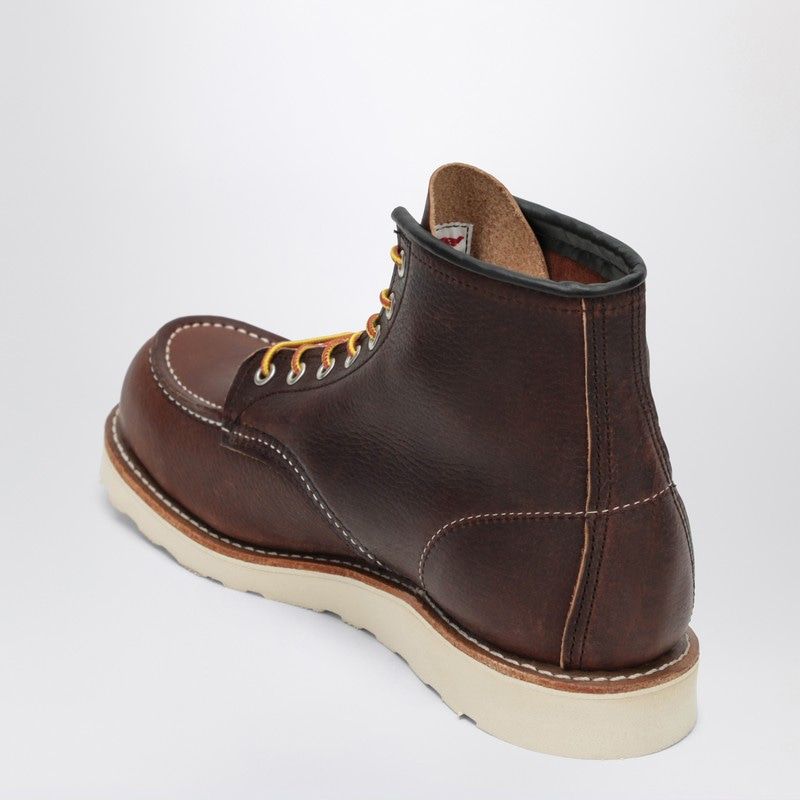 RED WING Classic Moc Brown Leather Boot for Men