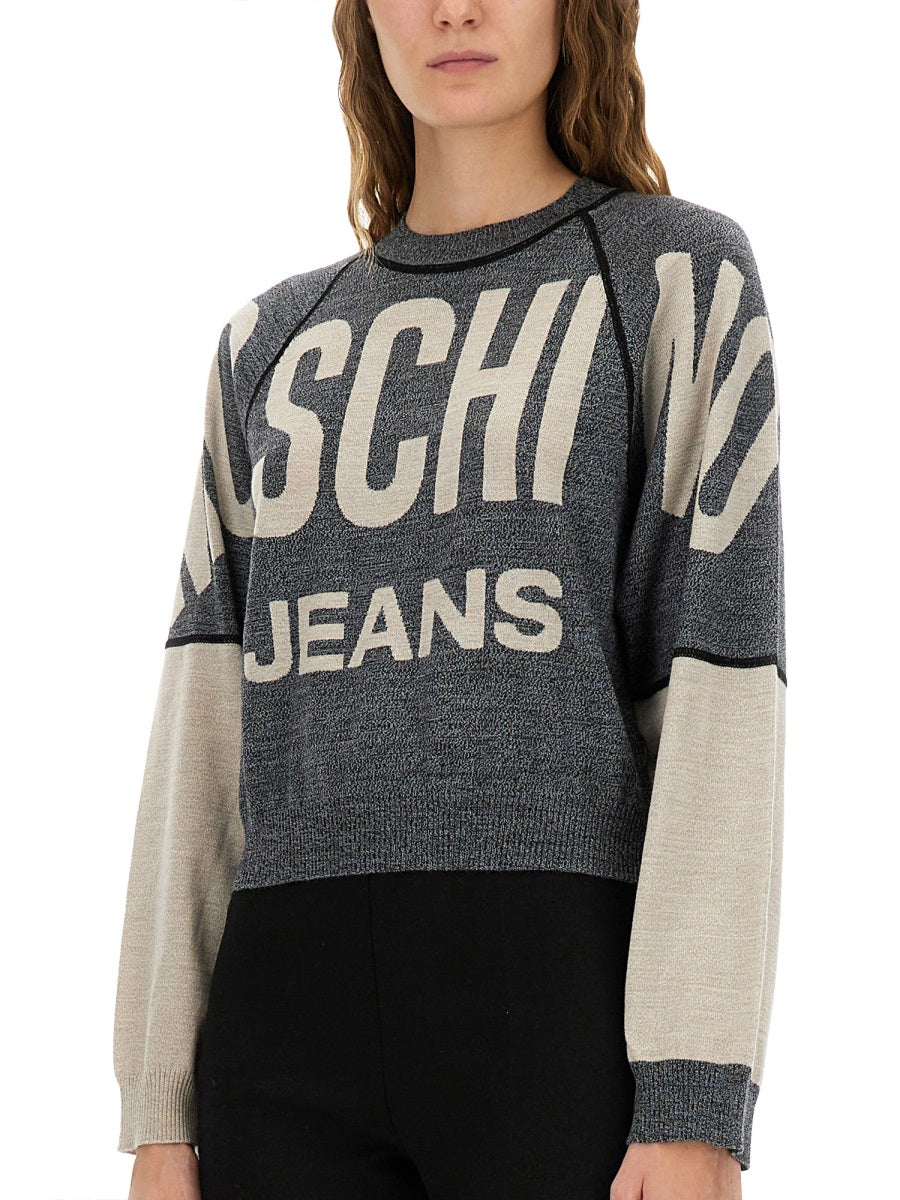 MOSCHINO JEANS Inlaid Logo T-Shirt - Size S