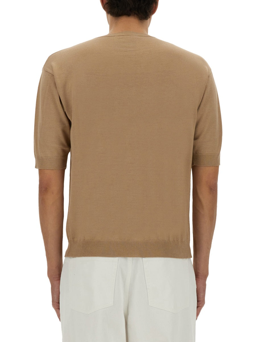 MOSCHINO COUTURE Luxury Wool-Silk Blend Sweater for Men