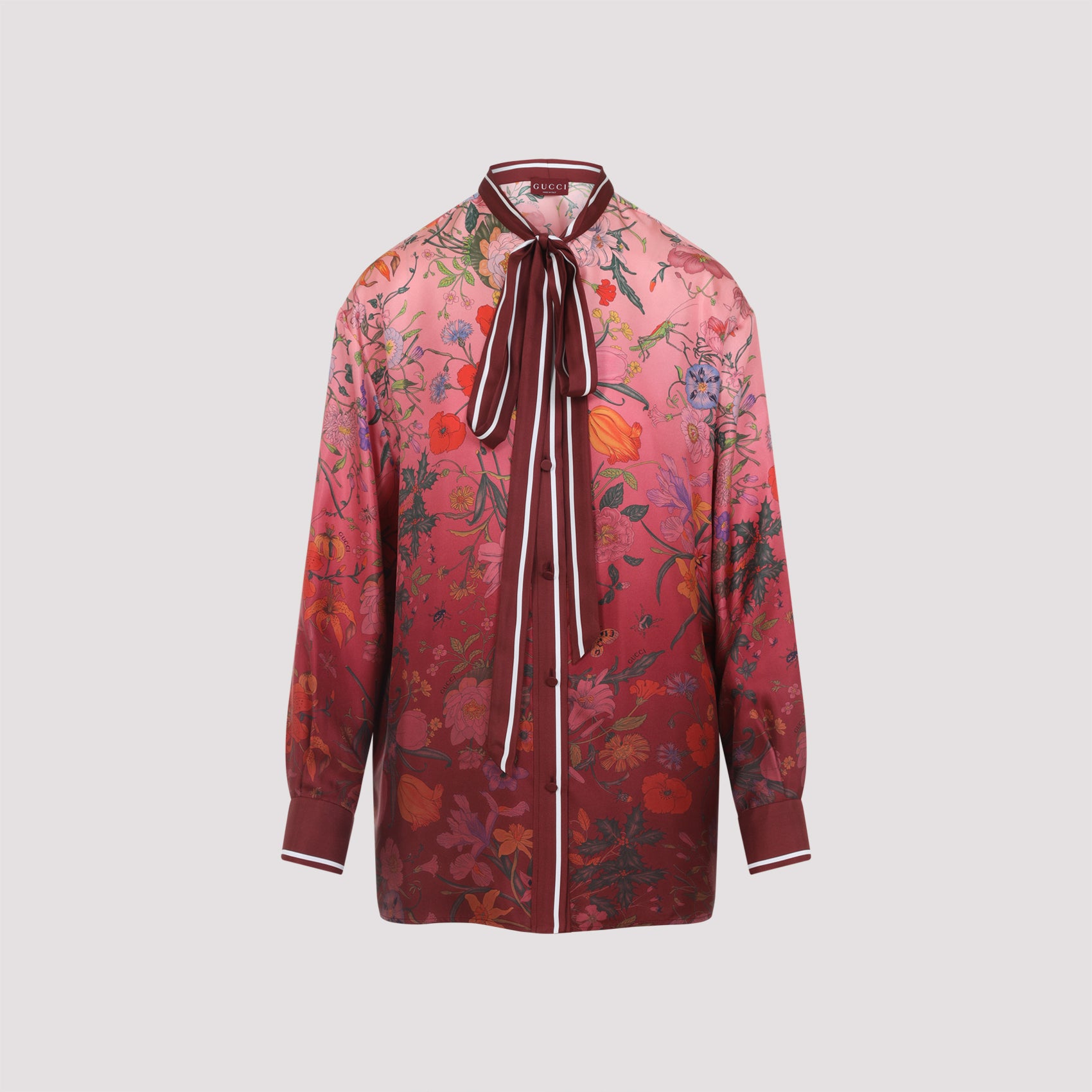 GUCCI Floral Degrade Silk Shirt for Men