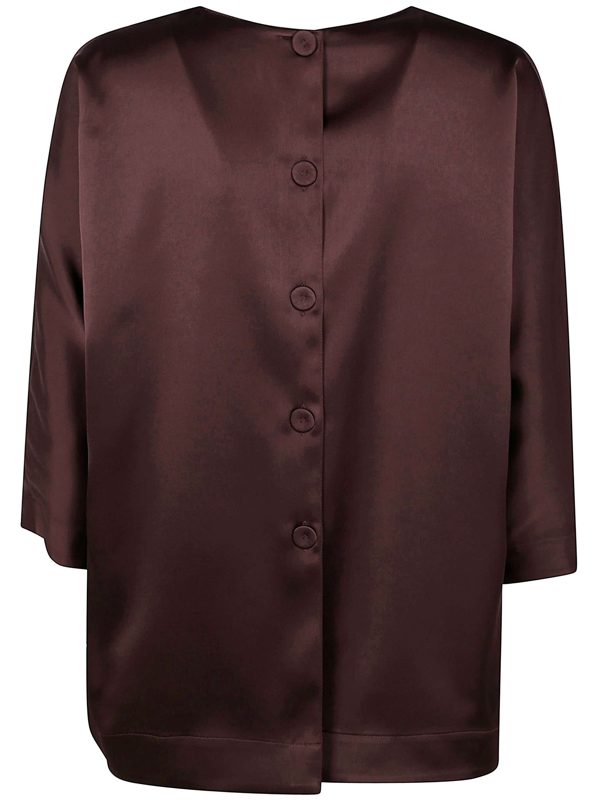DRHOPE Back Button Mini Blouse for Women - FW25 Collection