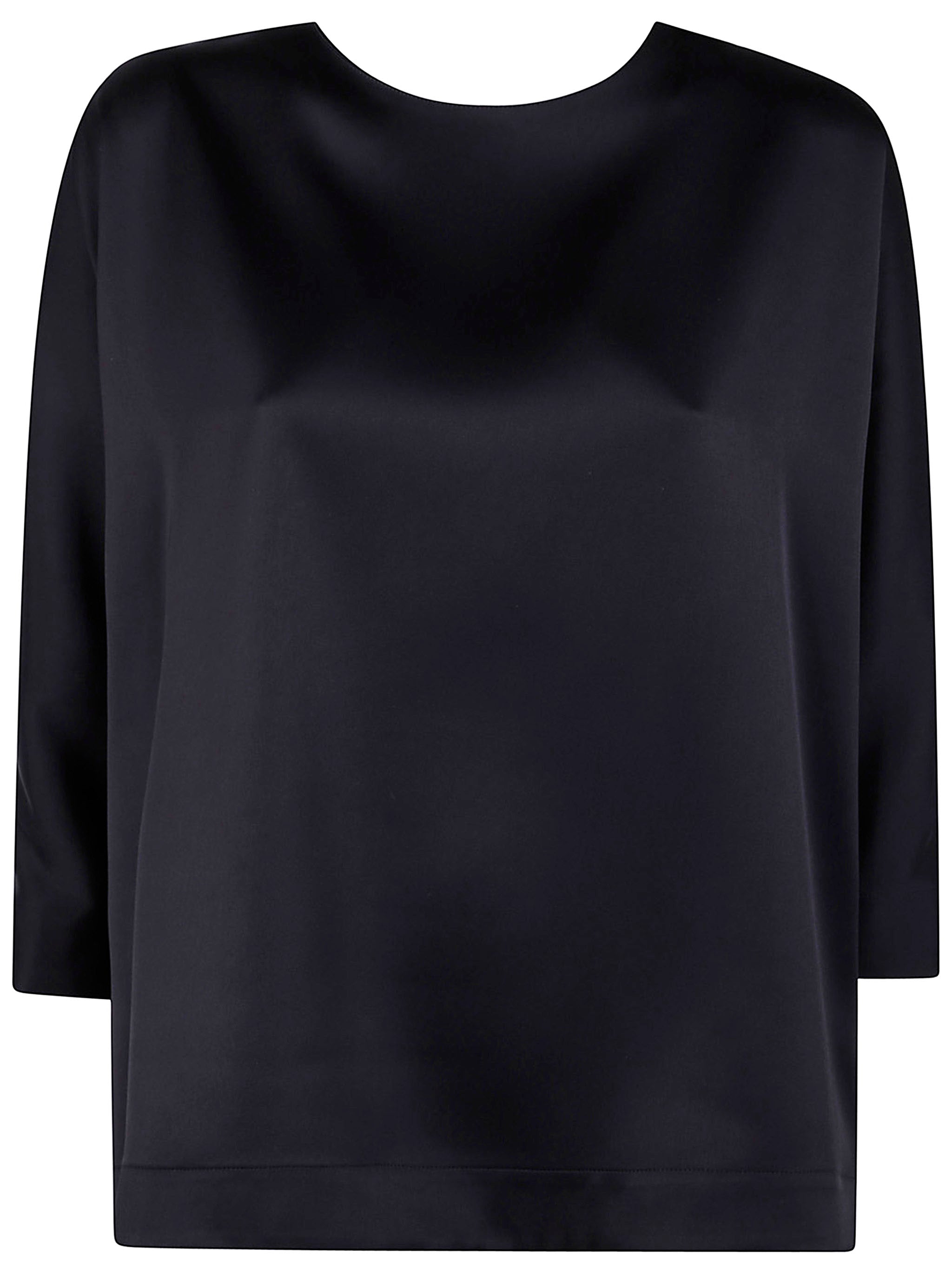 DRHOPE Back Button Mini Blouse for Women