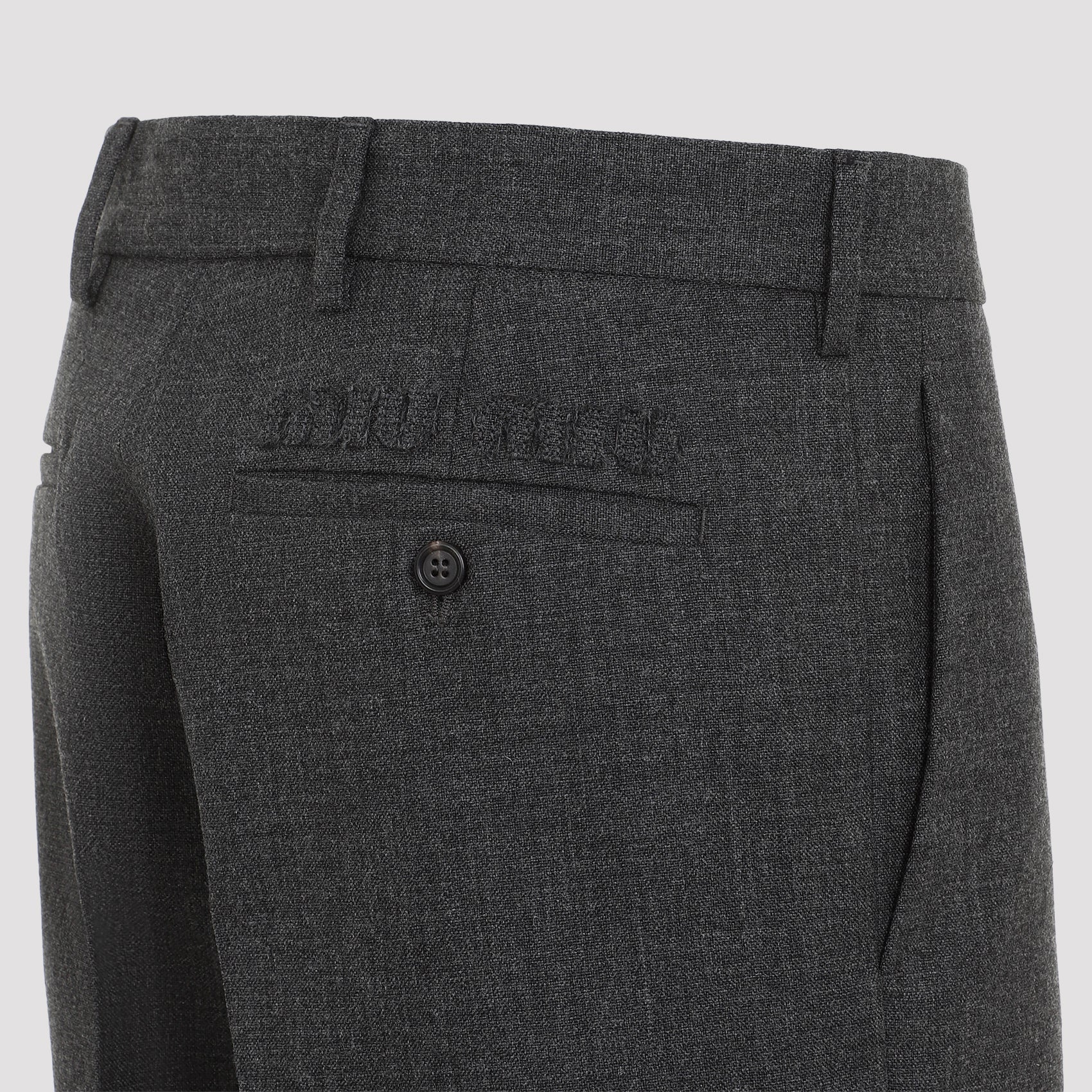 MIU MIU Men's Wool Pants - Regular & Straight Leg