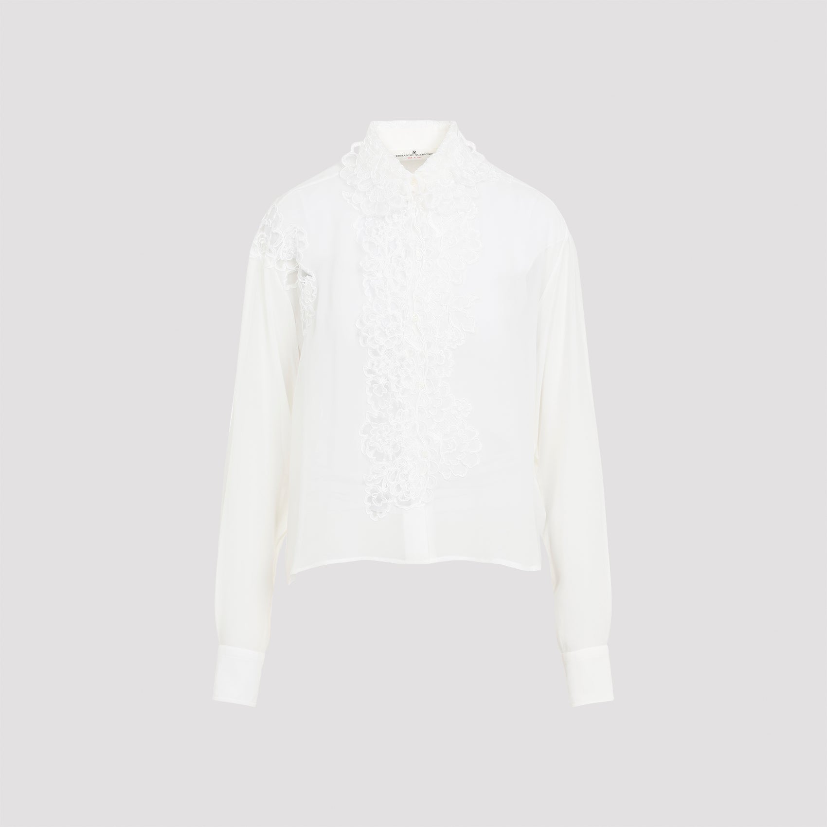 ERMANNO SCERVINO Silk Button-Up Shirt - FW24 Edition