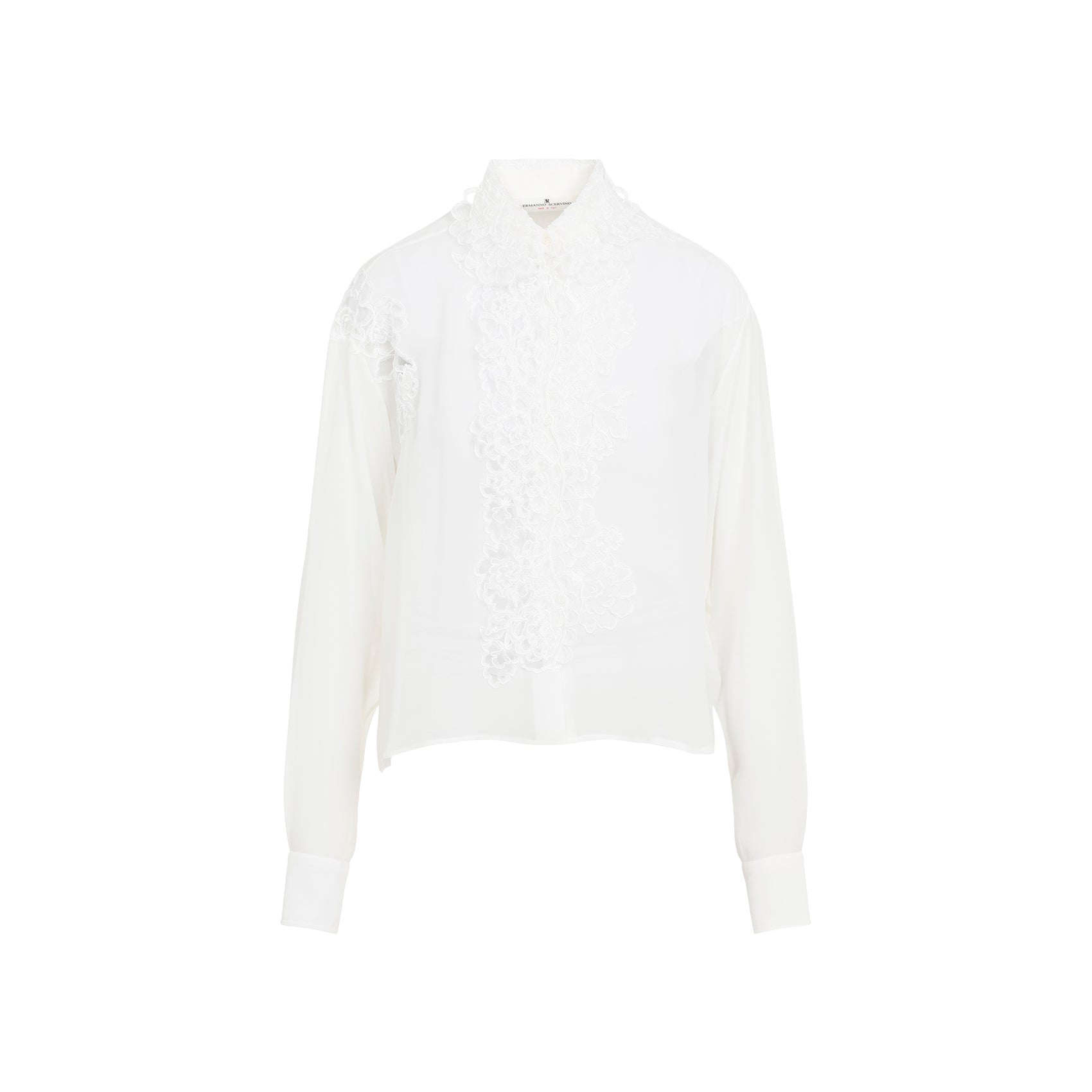 ERMANNO SCERVINO Silk Button-Up Shirt - FW24 Edition