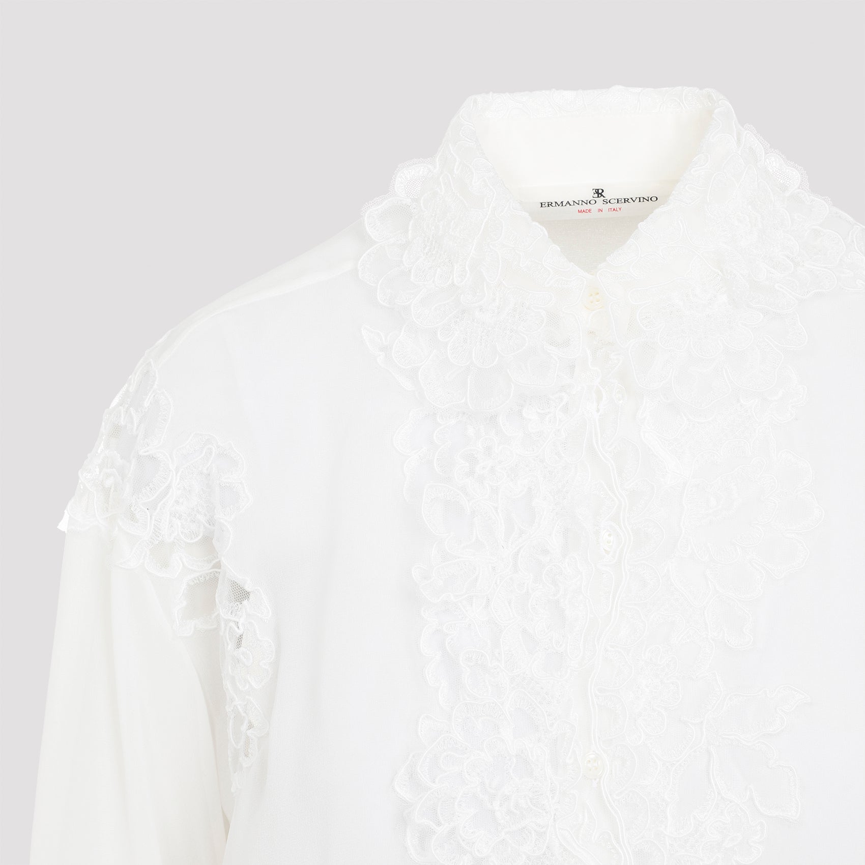 ERMANNO SCERVINO Silk Button-Up Shirt - FW24 Edition