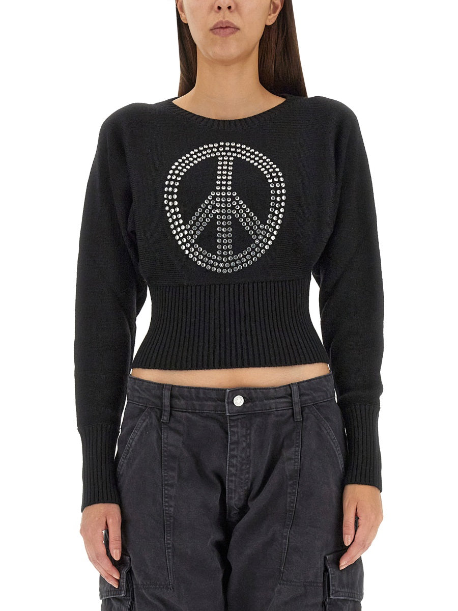 MOSCHINO JEANS Peace Symbol T-Shirt