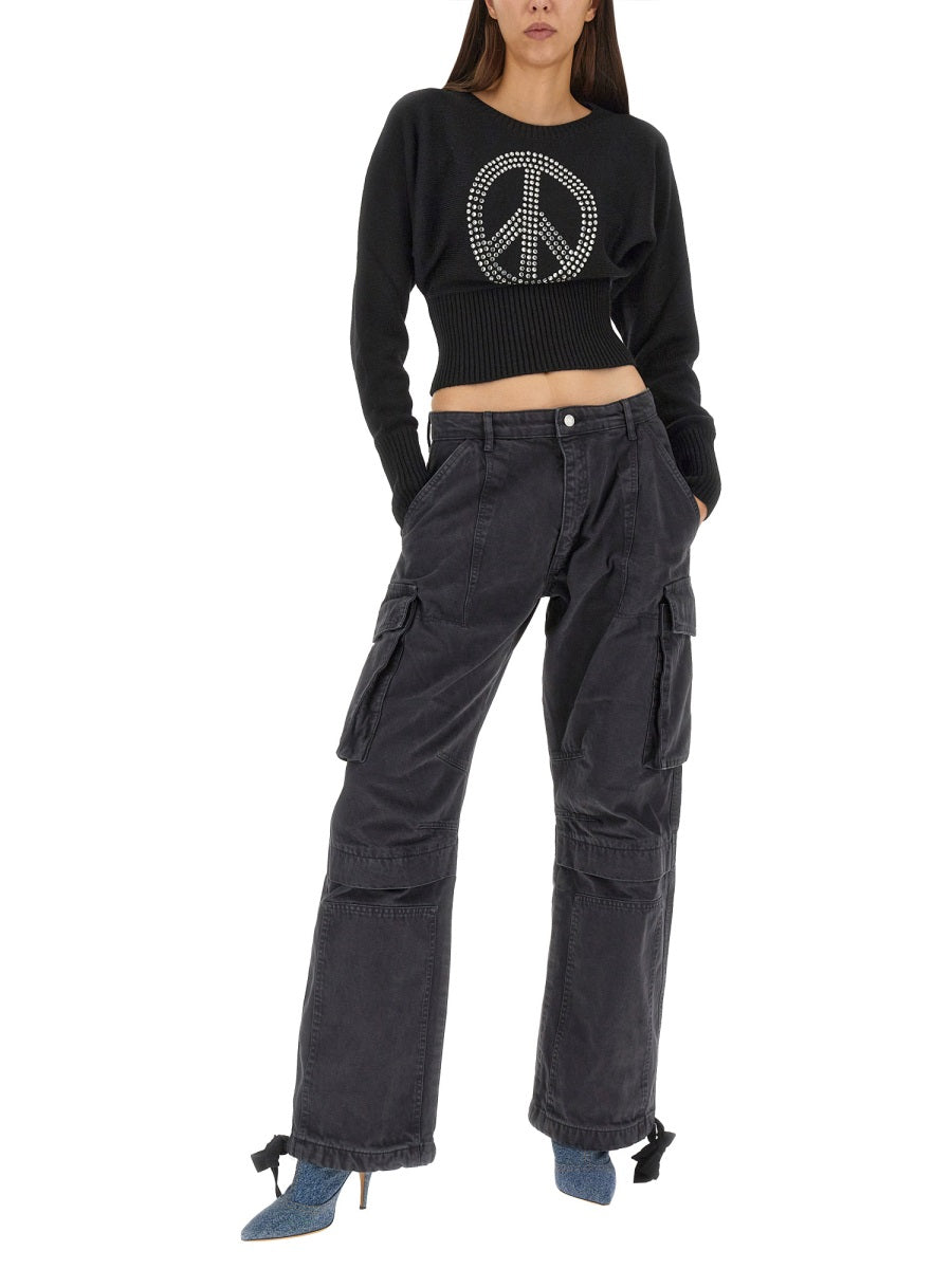 MOSCHINO JEANS Peace Symbol T-Shirt