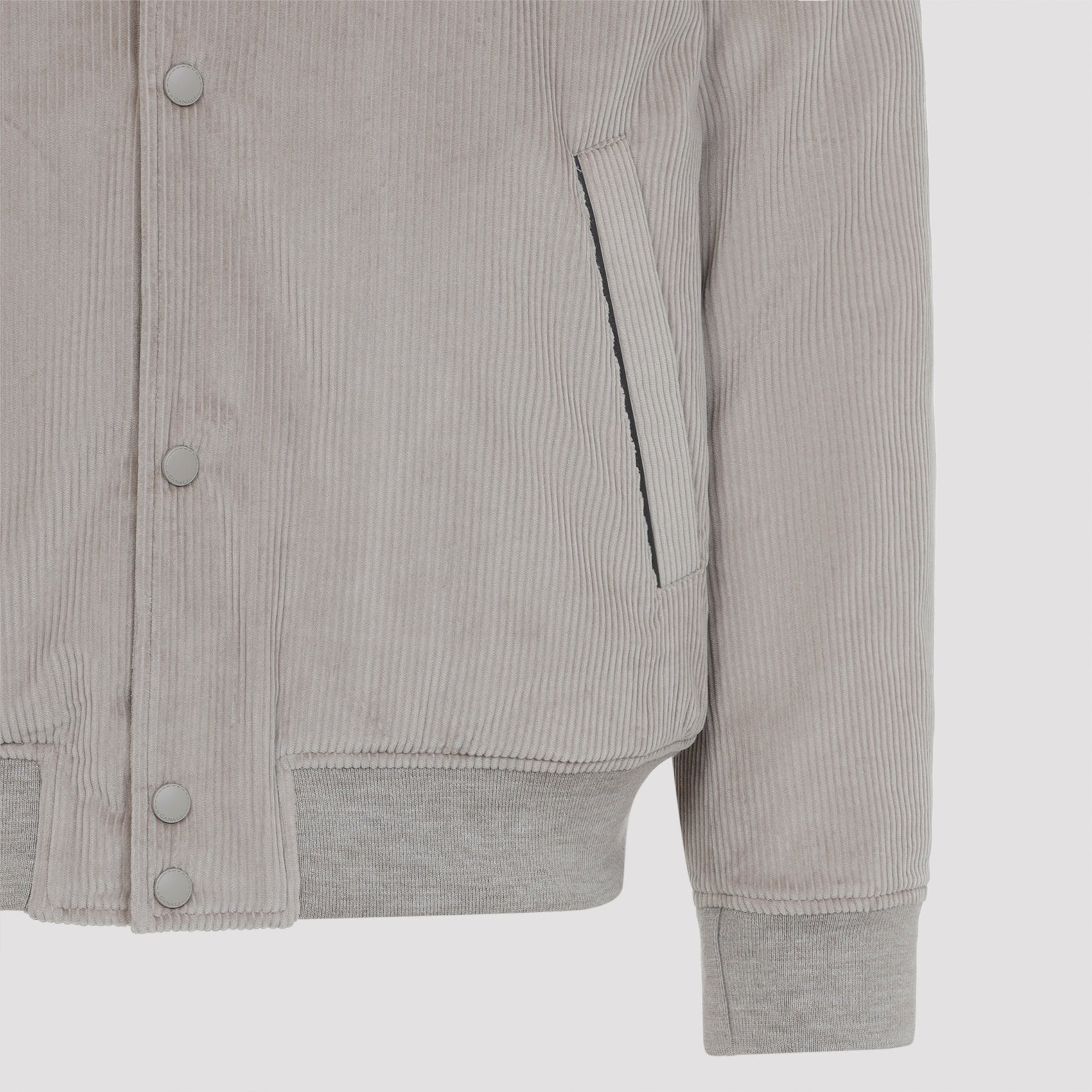 CANALI Velvet Bomber Jacket for Men