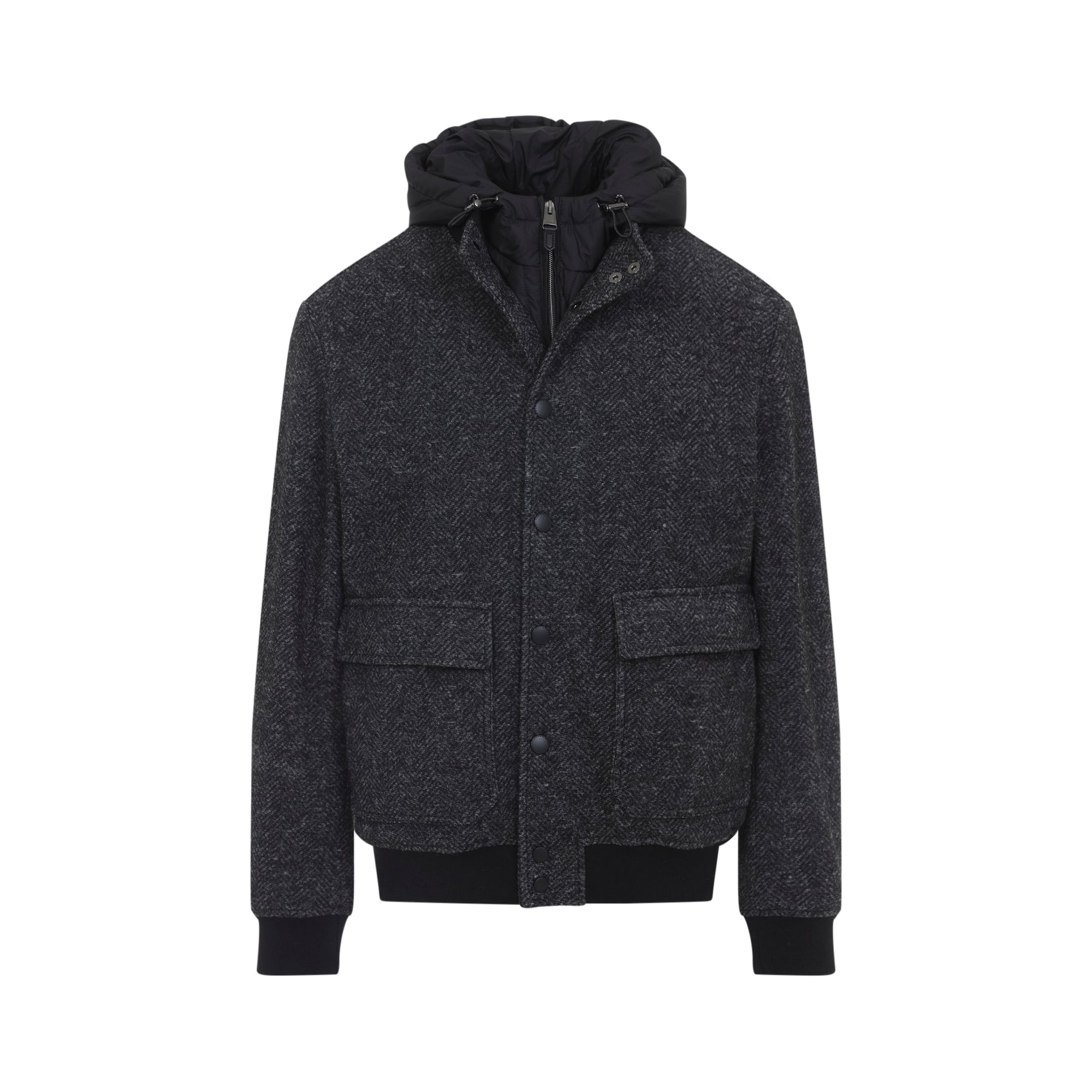 CANALI 3-in-1 Hoodie Bomber Jacket for Men