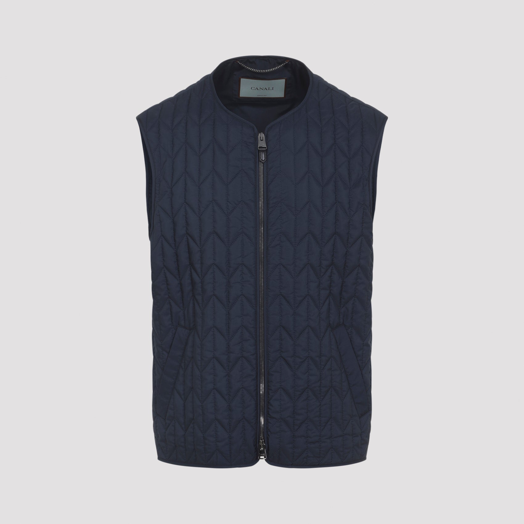 CANALI Men's Wool-Cashmere Double Bomber Jacket