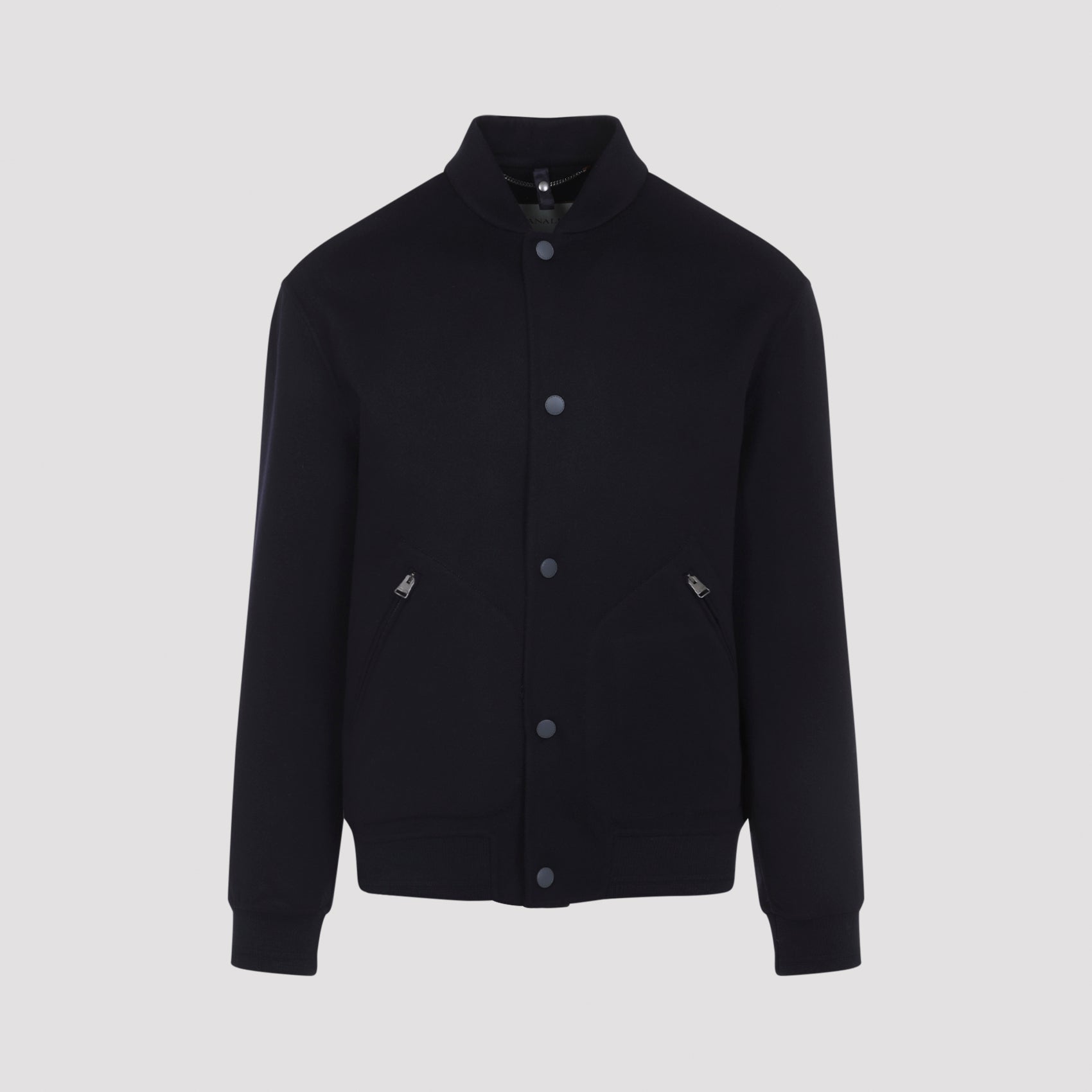 CANALI Men's Wool-Cashmere Double Bomber Jacket