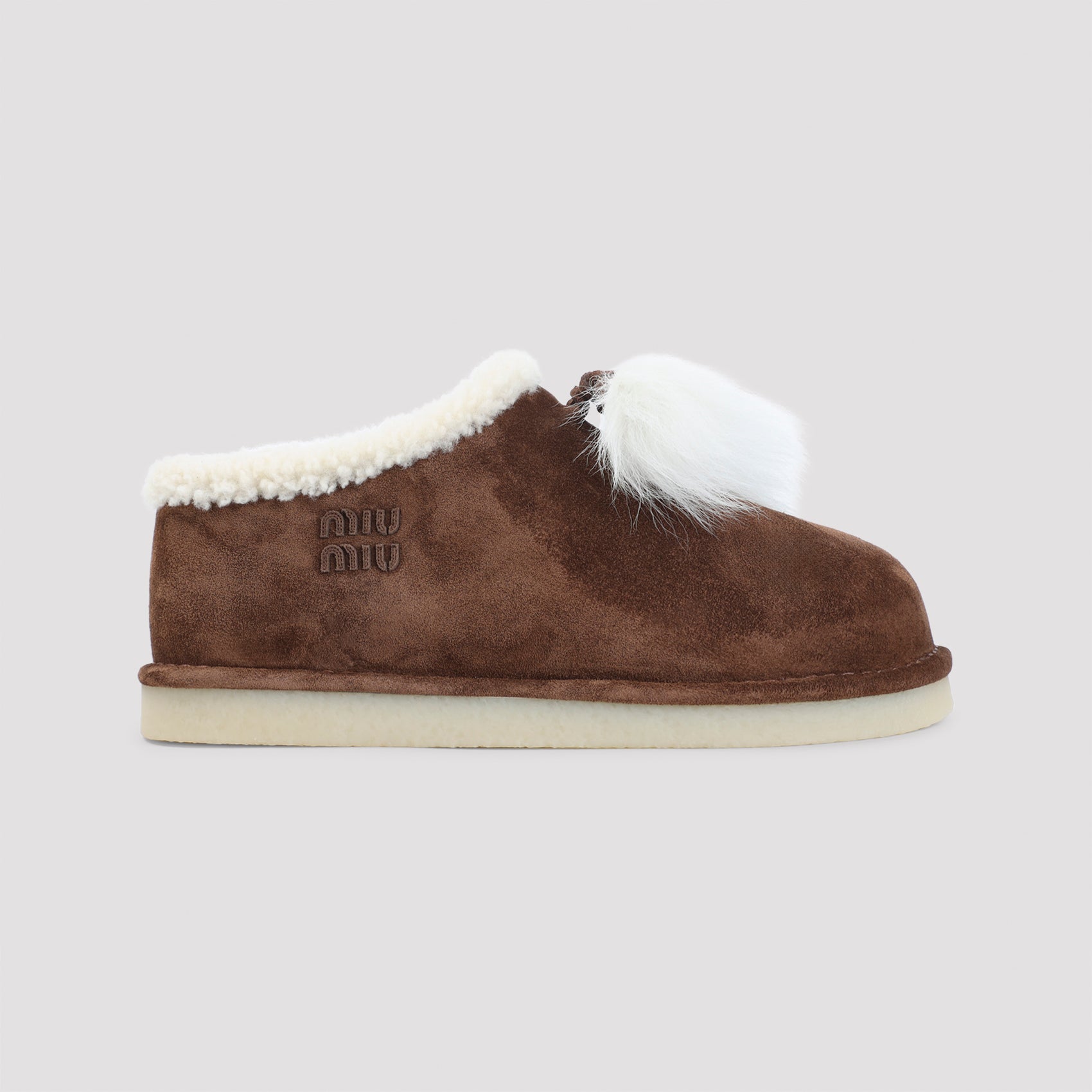 MIU MIU Elegant Leather Sabot Sandals for Men