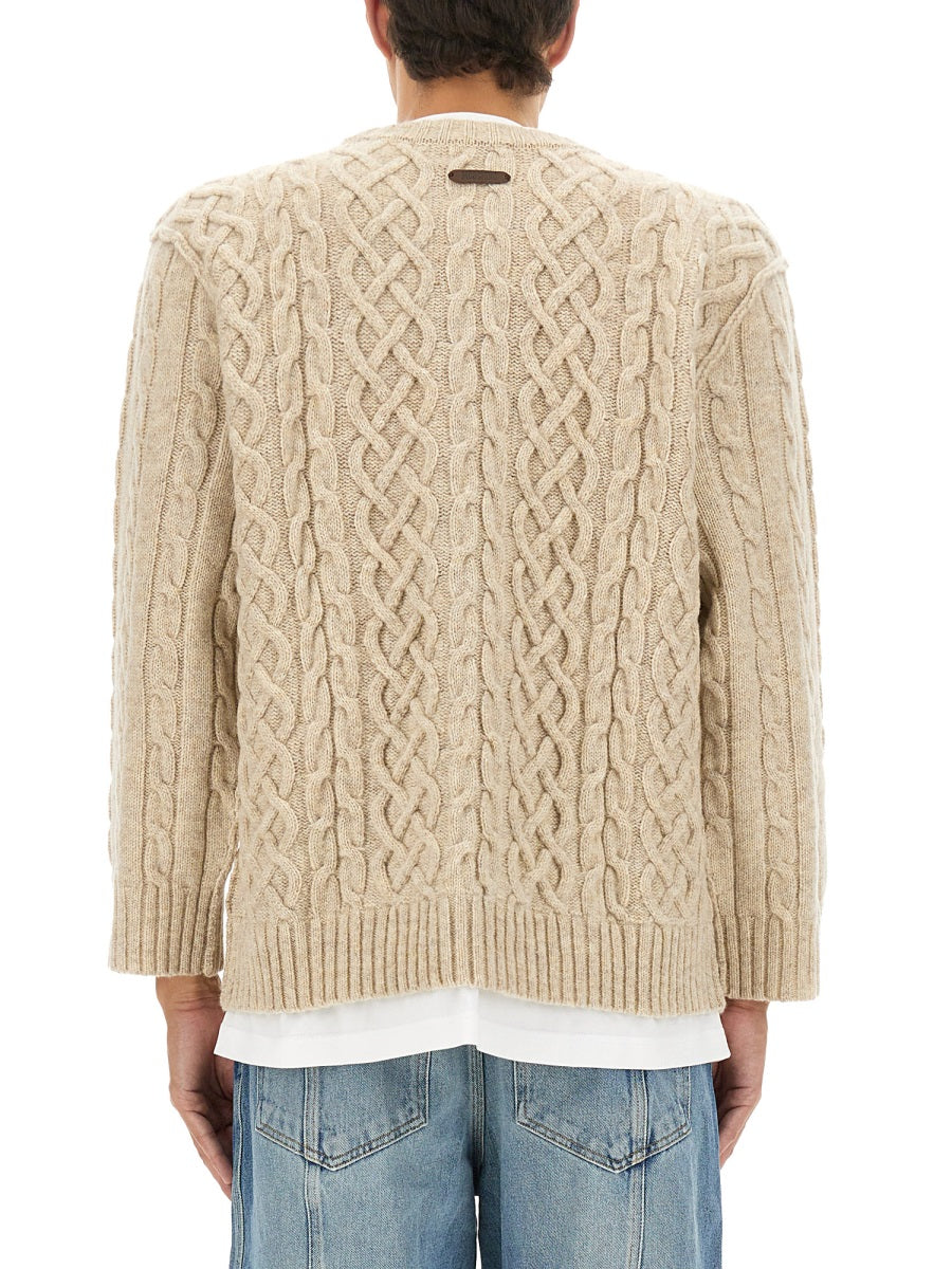 MOSCHINO COUTURE Classic Crewneck Sweater for Men