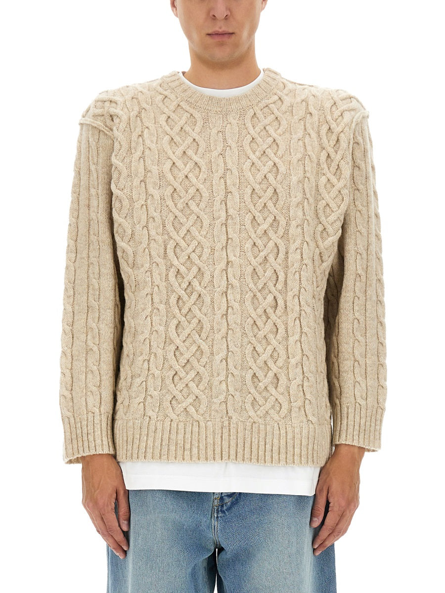 MOSCHINO COUTURE Classic Crewneck Sweater for Men