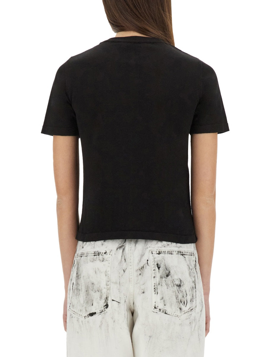 MOSCHINO COUTURE Slim Fit Teddy Bear Sweater - Size 38