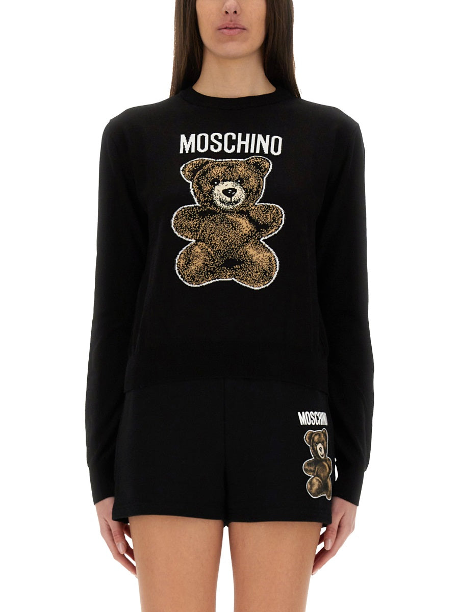 MOSCHINO COUTURE Teddy Bear Sweater Size 40 IT
