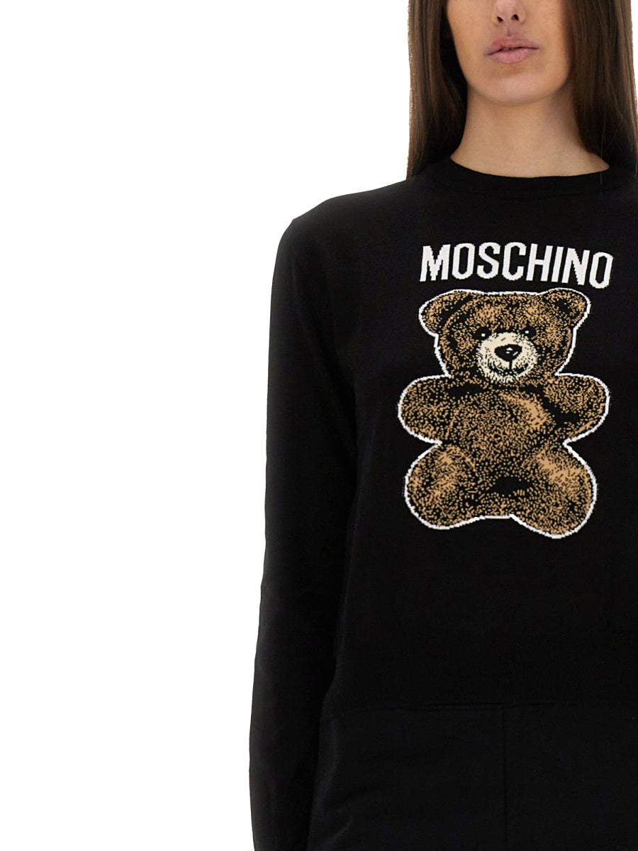 MOSCHINO COUTURE Teddy Bear Sweater Size 40 IT