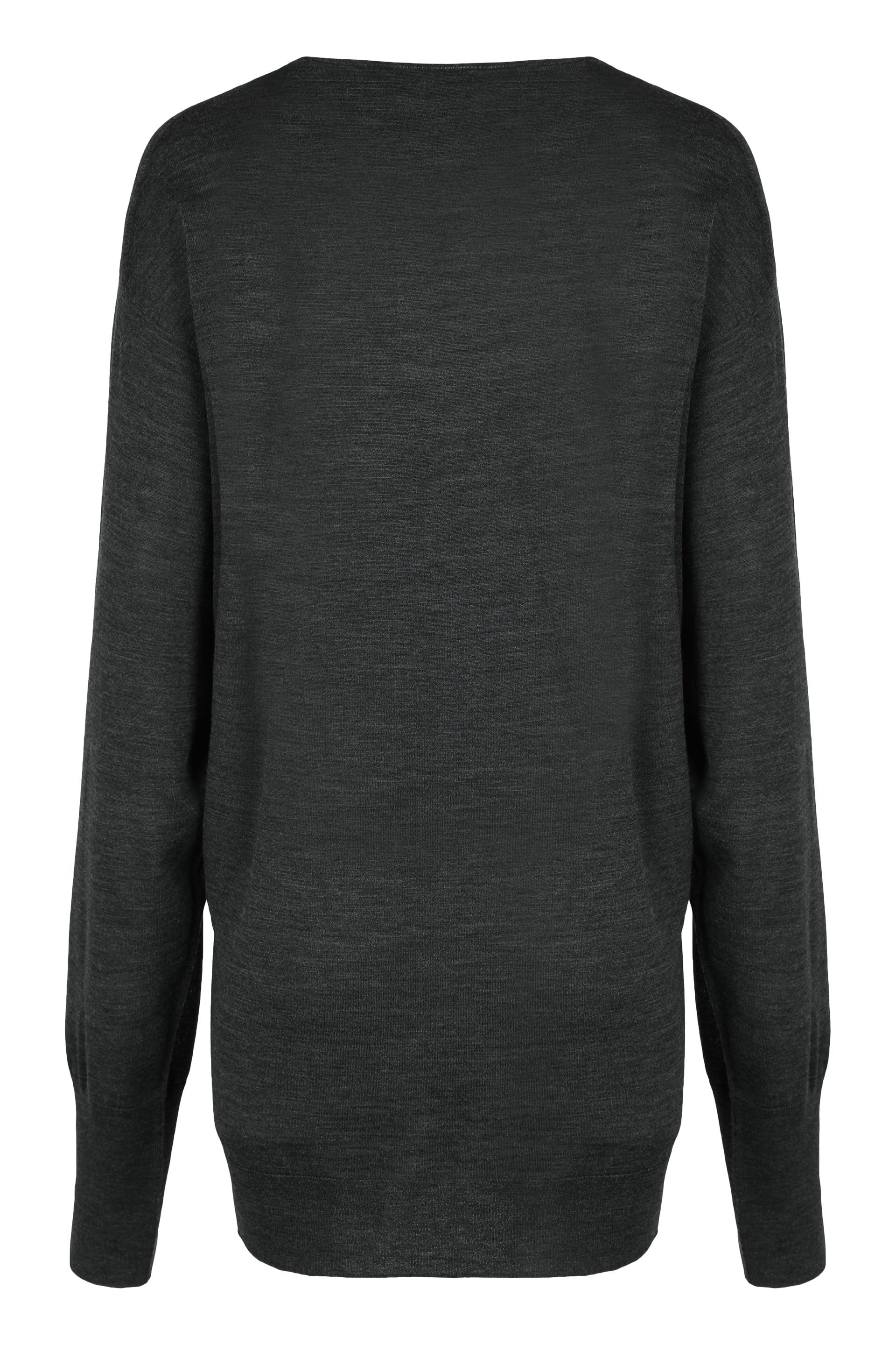 ALBERTA FERRETI Merino Wool Floral Embroidered Sweater