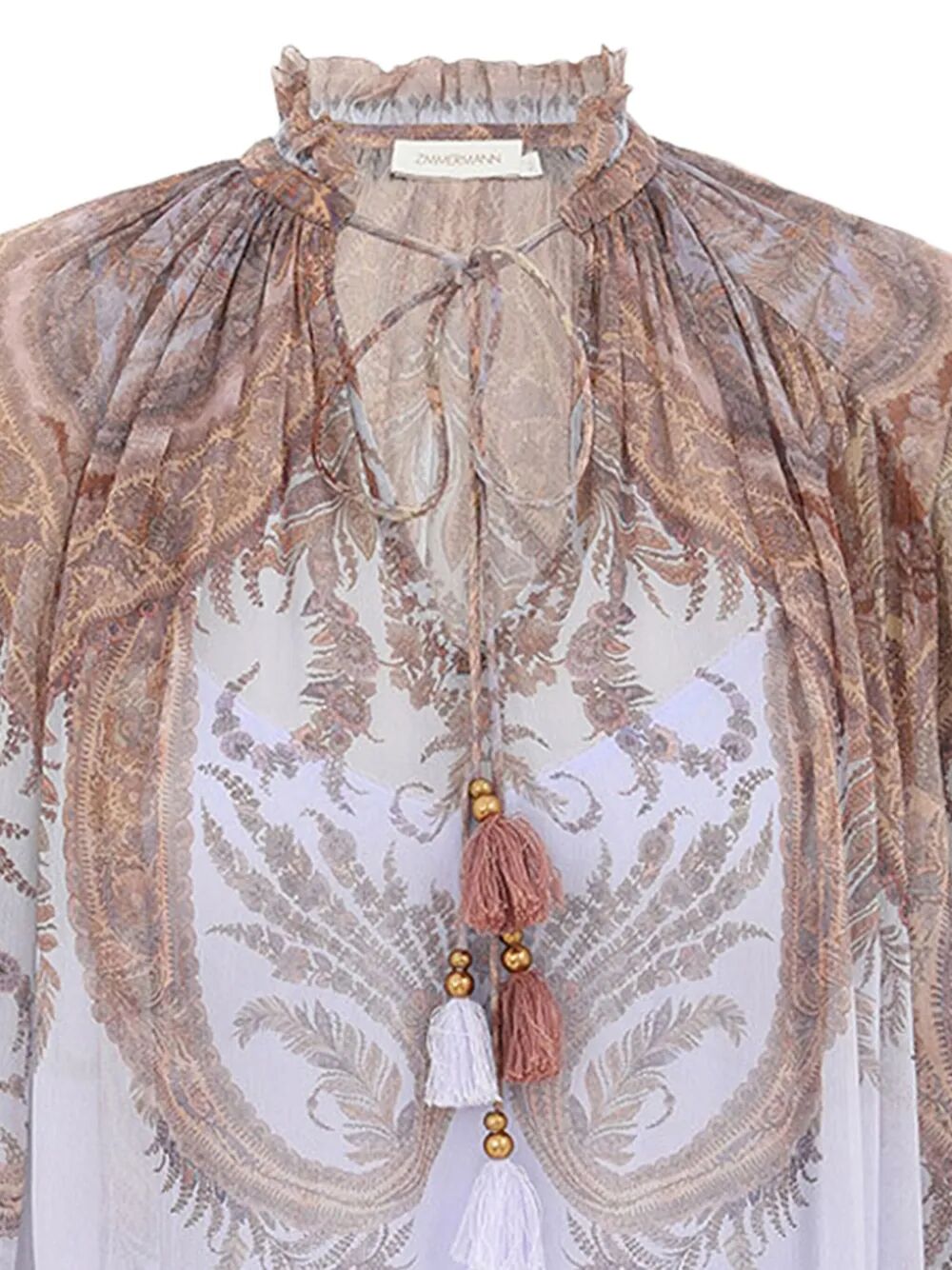 ZIMMERMANN Printed Crepe Hypnotic Blouse