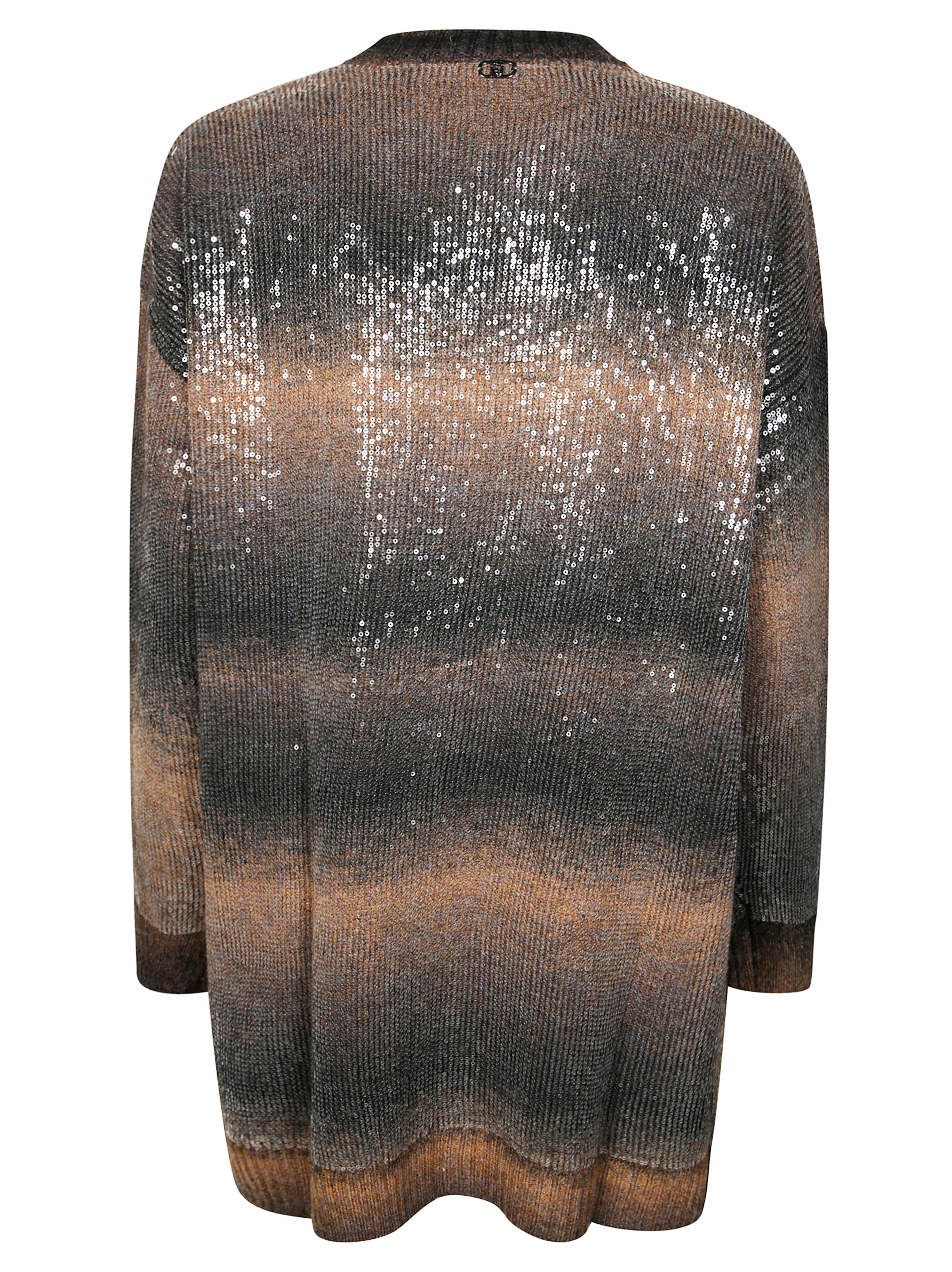 LIUJO Men's Shimmering Cardigan with Elegant Details