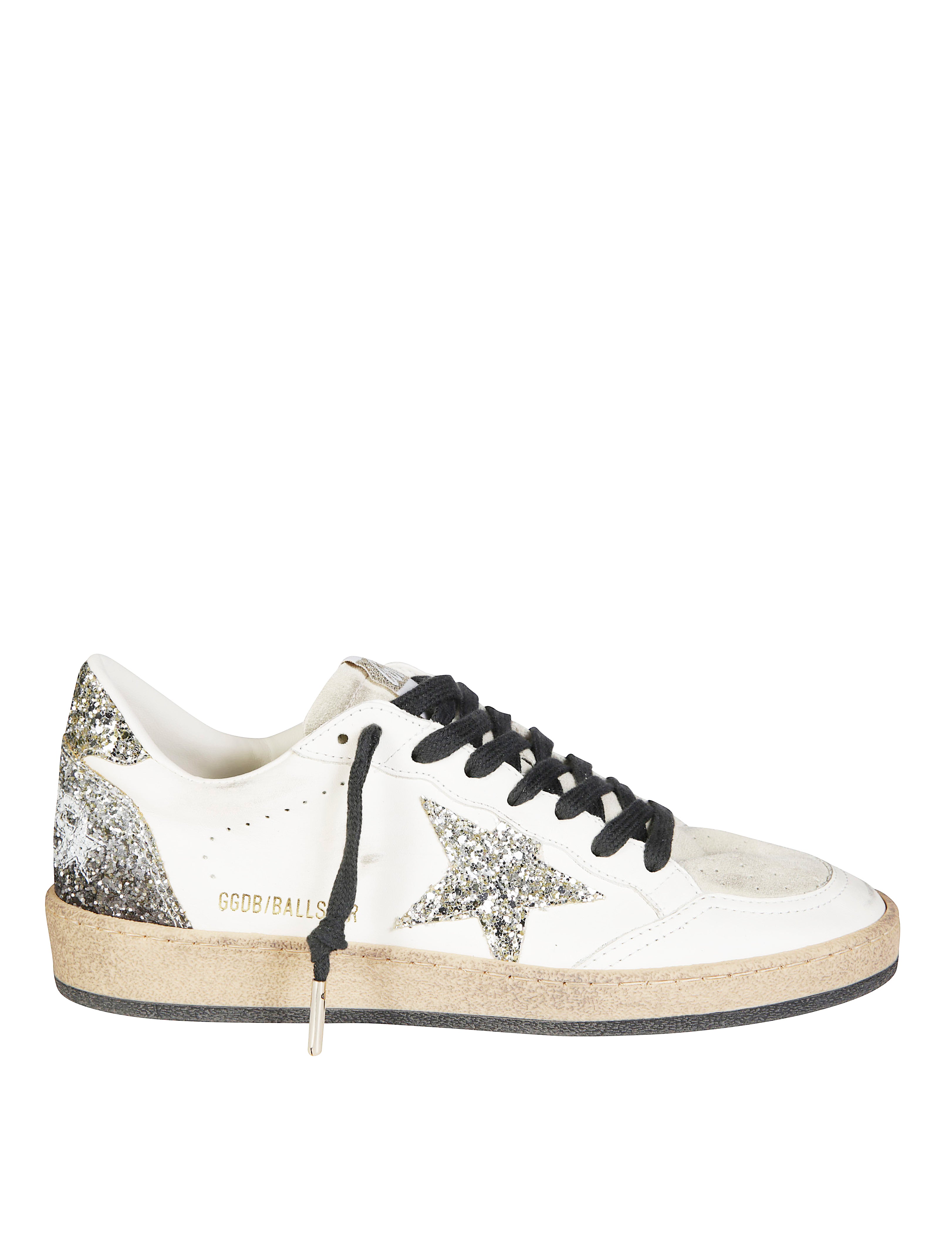 GOLDEN GOOSE Ballstar Leather Upper Suede Sneakers for Men