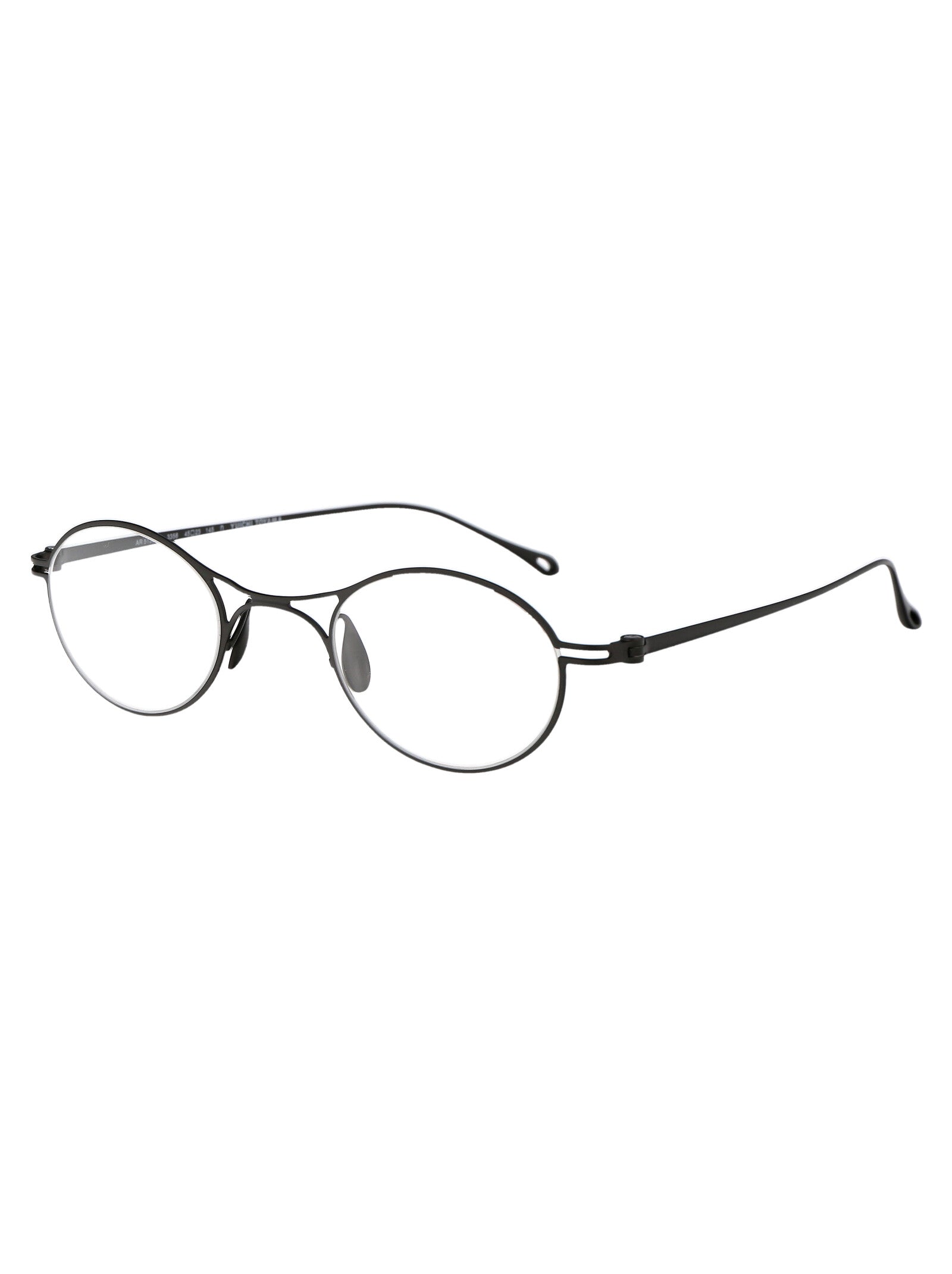 GIORGIO ARMANI Matte Gunmetal Titanium Glasses for Men