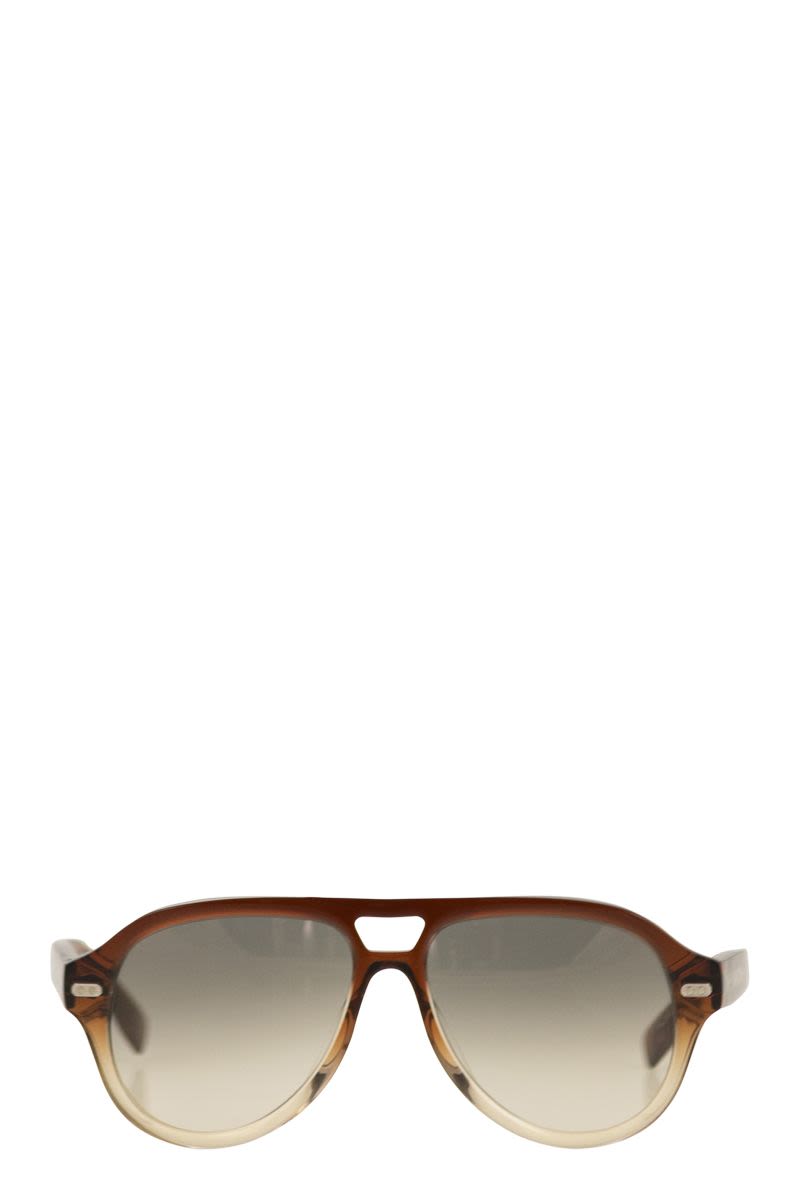 BRUNELLO CUCINELLI Aviator Acetate Sunglasses - 57MM