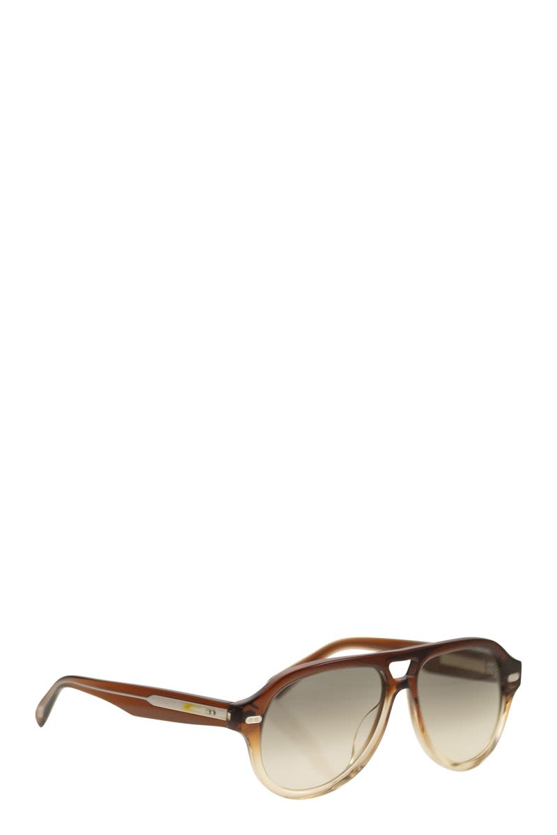 BRUNELLO CUCINELLI Aviator Acetate Sunglasses - 57MM
