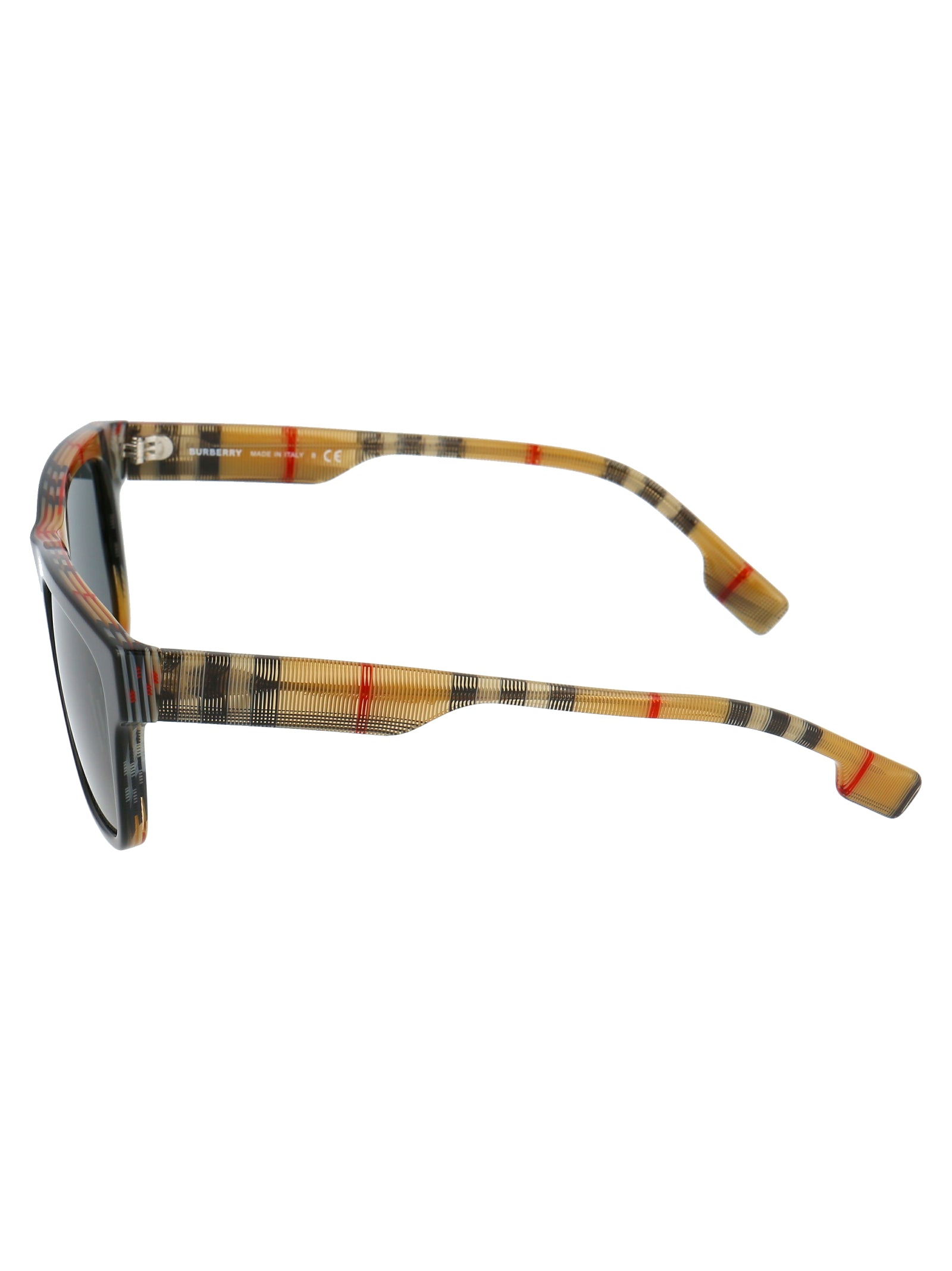 BURBERRY Vintage Check Acetate Sunglasses for Men