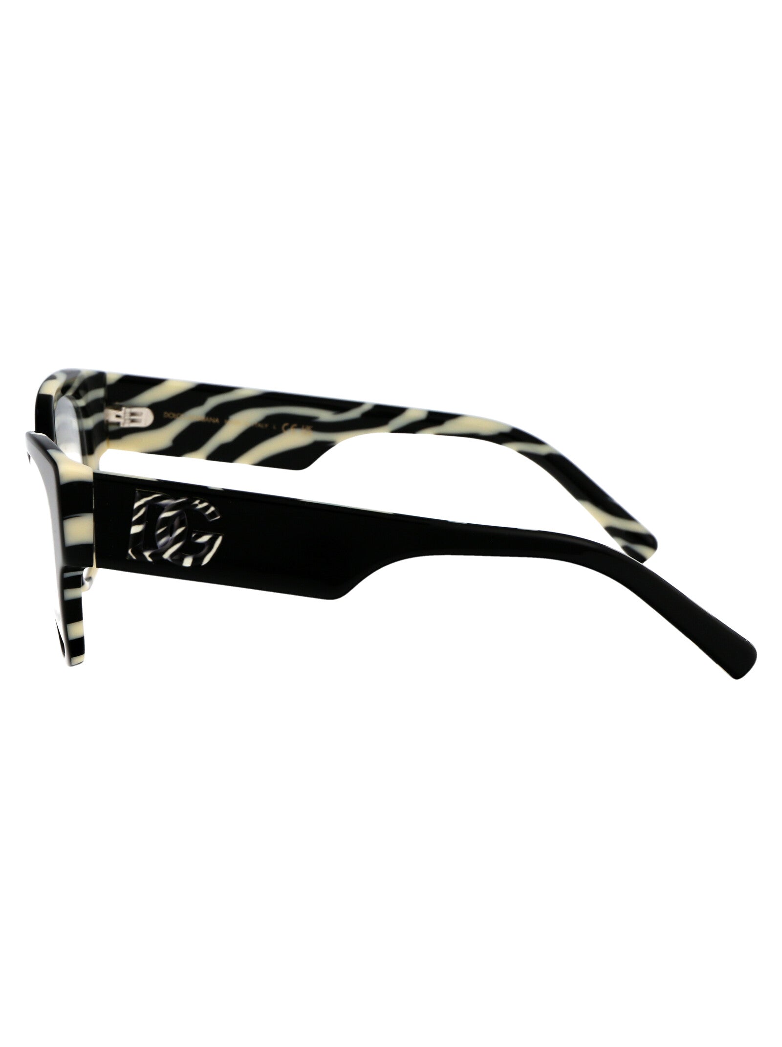 DOLCE & GABBANA Fierce Zebra Print Acetate Optical Glasses for Women