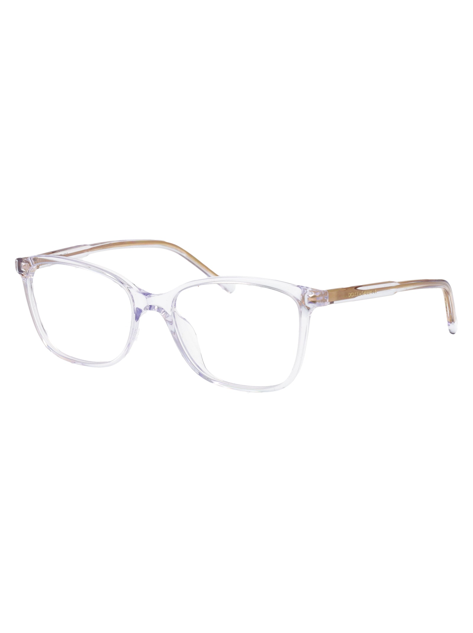 DOLCE & GABBANA Transparent Acetate Optical Glasses for Women